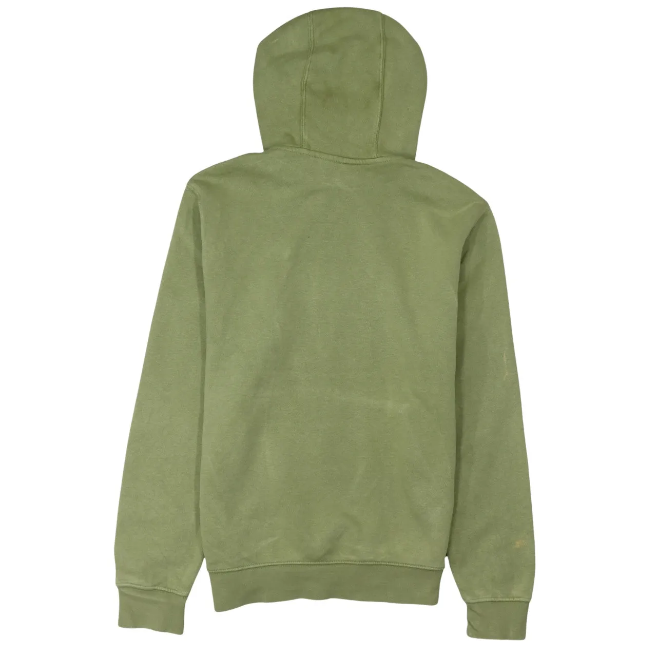 Nike Olive Green Hoodie Men's Small Embroidered Swoosh Logo Front Pocket Pullover Sweatshirt sold by Vintage Club product image thumbnail 2