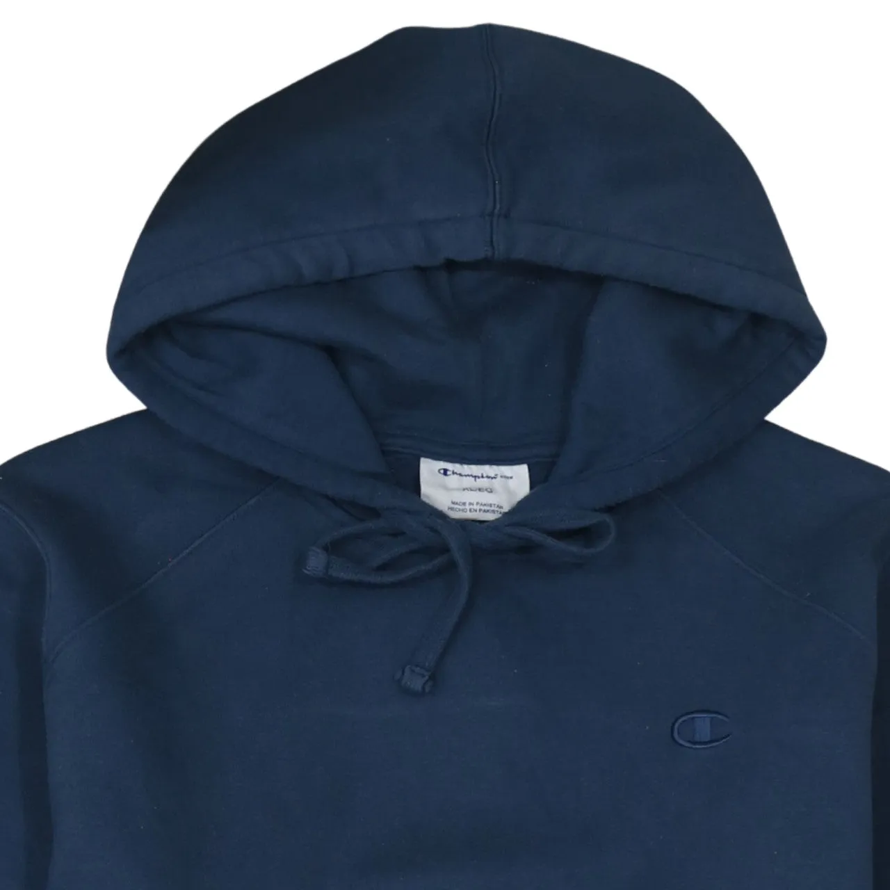 Champion Navy Blue Hoodie Women’s XLarge Embroidered Logo Drawstring Fleece Pullover Sweatshirt sold by Vintage Club product image thumbnail 3