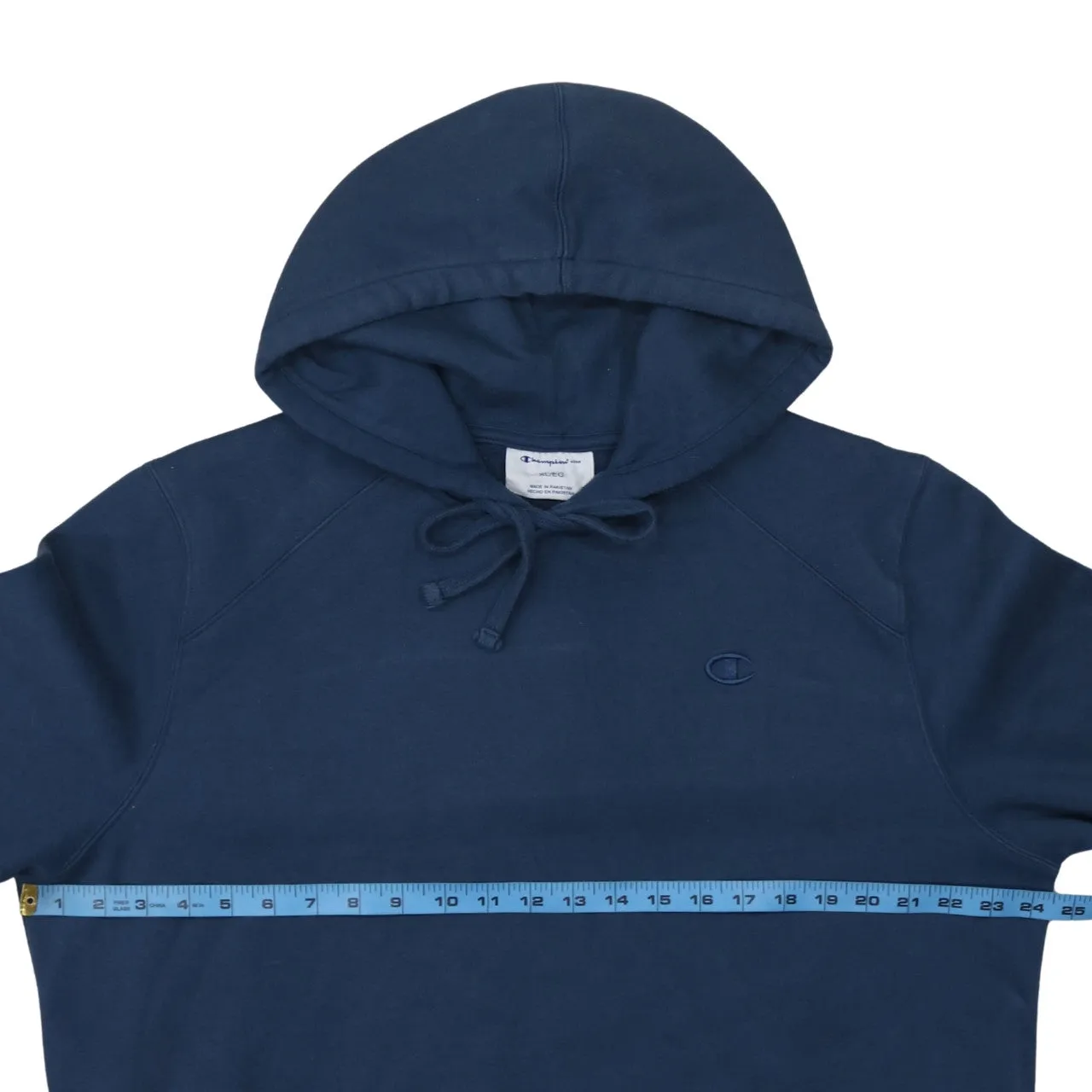 Champion Navy Blue Hoodie Women’s XLarge Embroidered Logo Drawstring Fleece Pullover Sweatshirt sold by Vintage Club product image thumbnail 5