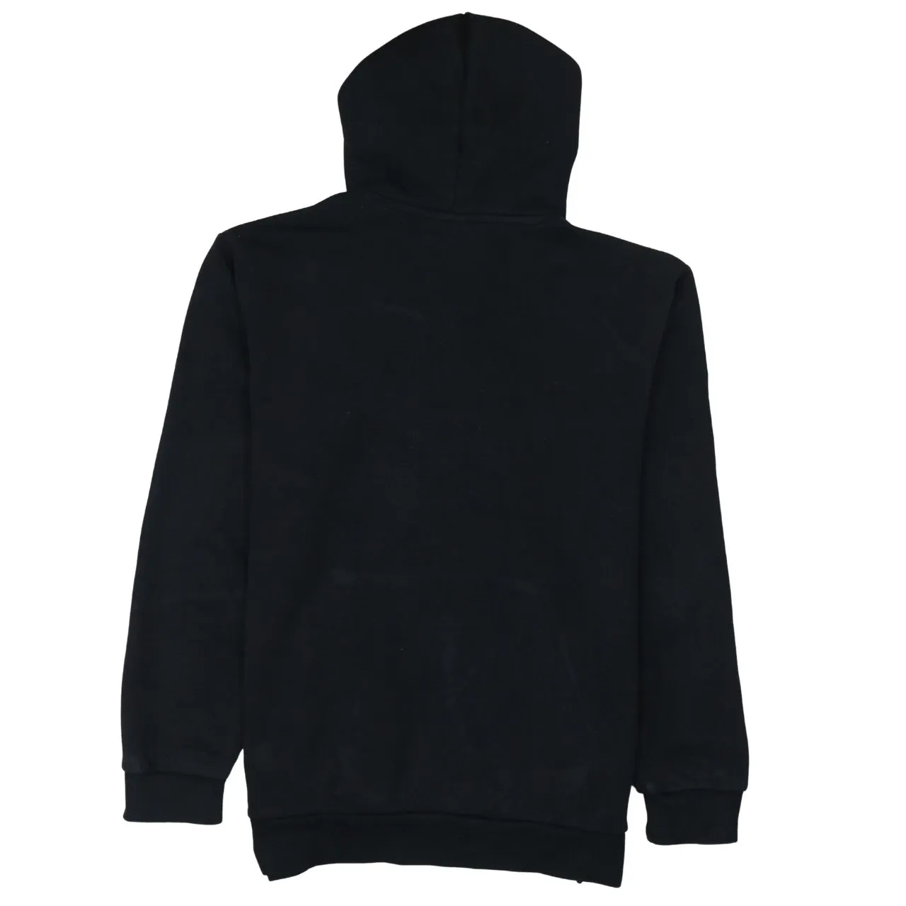 Adidas Black Hoodie Men's Large Embroidered Trefoil Logo Front Pouch Pullover Sweatshirt sold by Vintage Club product image thumbnail 2