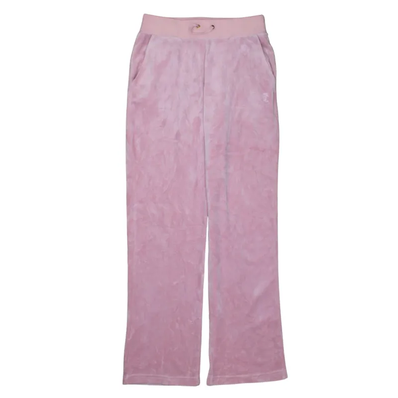 Juicy Couture Light Pink Velour Trousers Men's Small Elastic Waist Embroidered Logo Loungewear Pants sold by Vintage Club