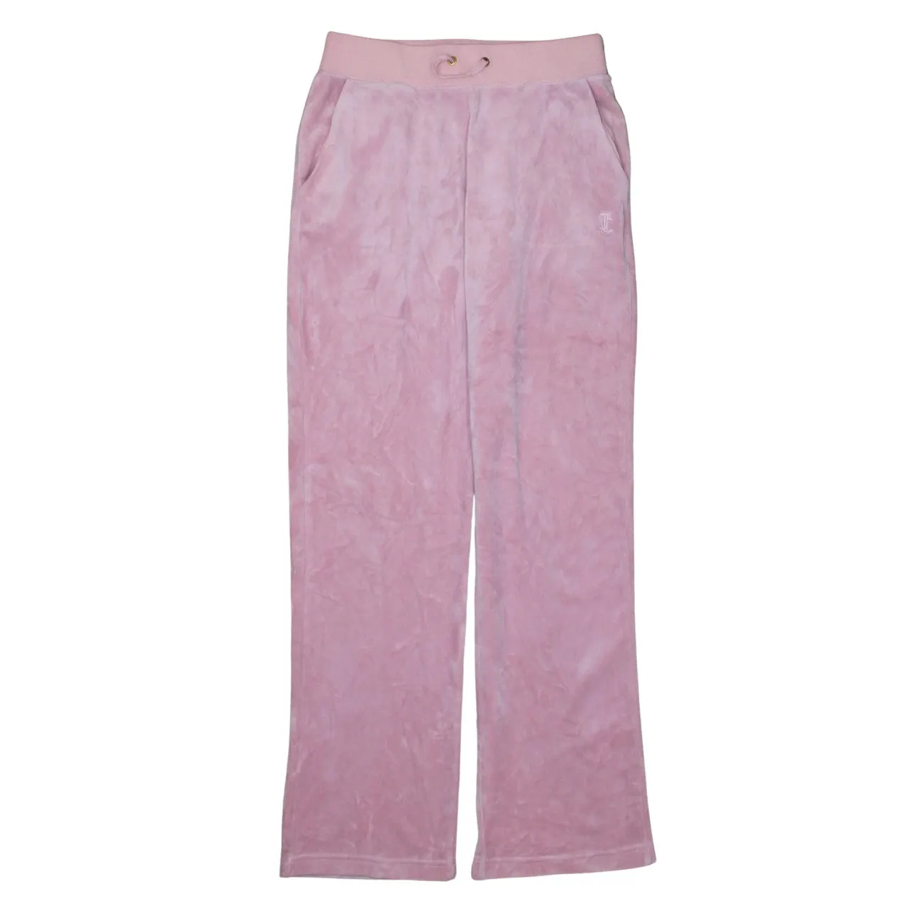 Juicy Couture Light Pink Velour Trousers Men's Small Elastic Waist Embroidered Logo Loungewear Pants sold by Vintage Club