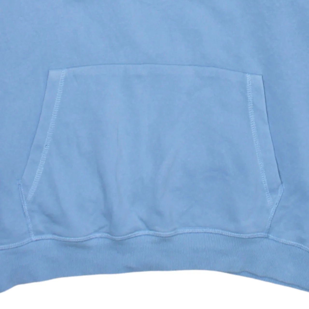 Disney Light Blue Hoodie Men's Medium Embroidered Mickey Outline Front Pocket Pullover Sweatshirt sold by Vintage Club product image thumbnail 4