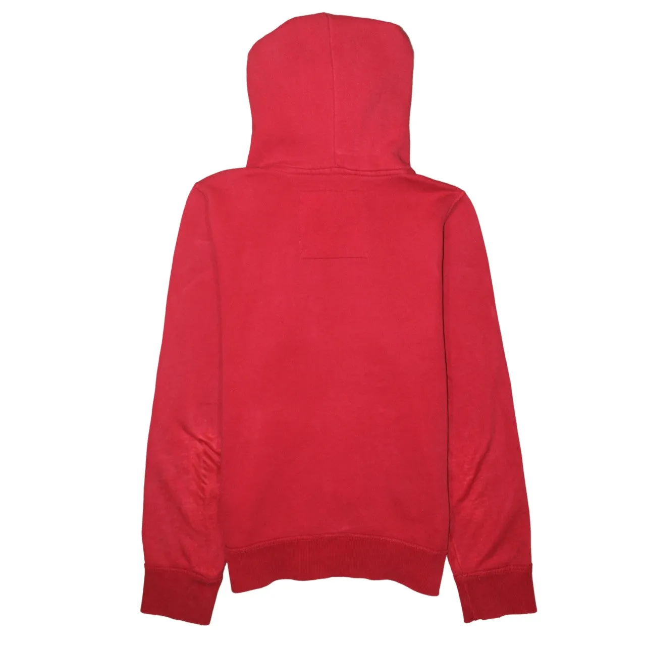 Hollister Red Hoodie Men's Medium Printed Logo Front Pocket Pullover Sweatshirt sold by Vintage Club product image thumbnail 2