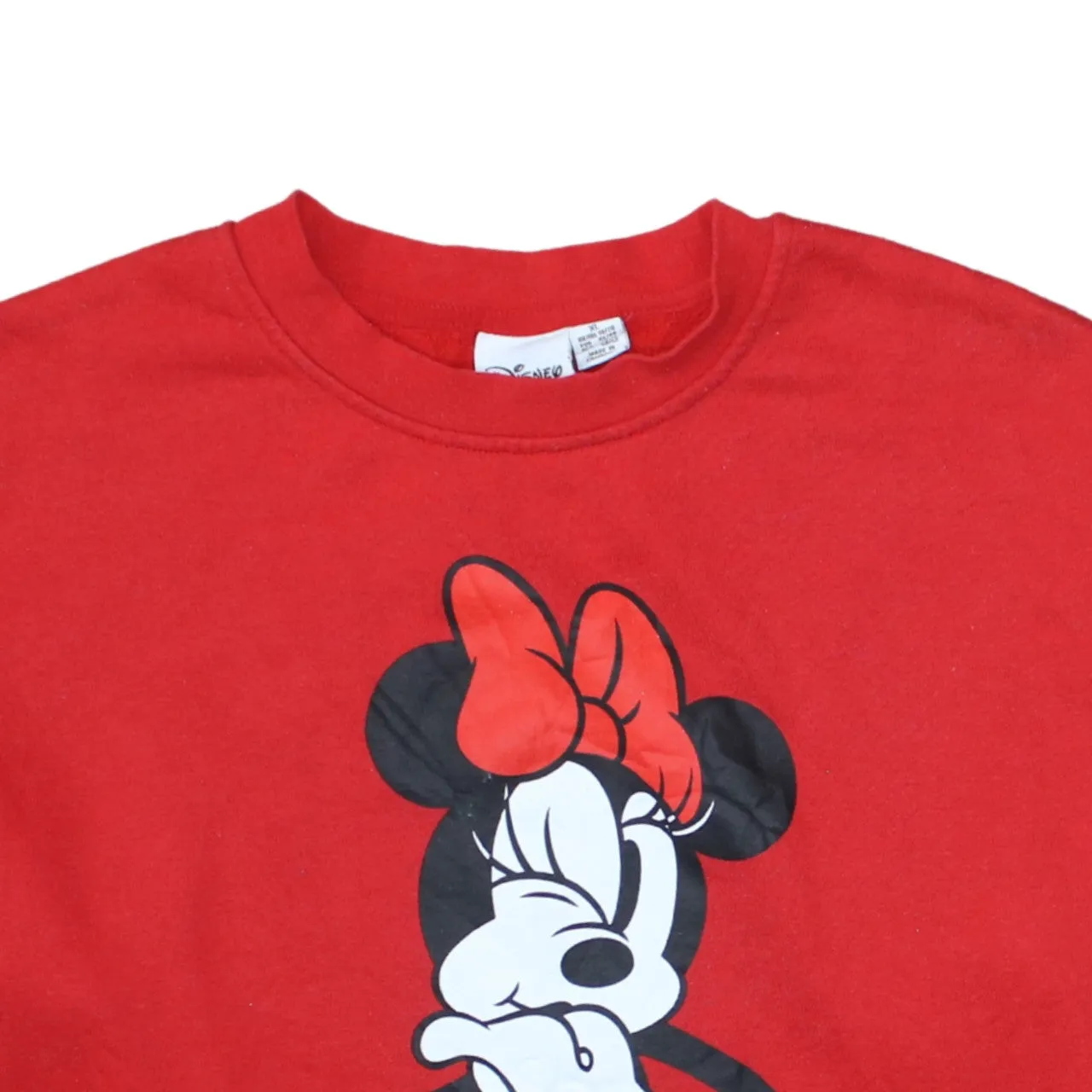 Disney Red Minnie Mouse Sweatshirt Women’s XLarge Printed Graphic Crewneck Pullover Top sold by Vintage Club product image thumbnail 3