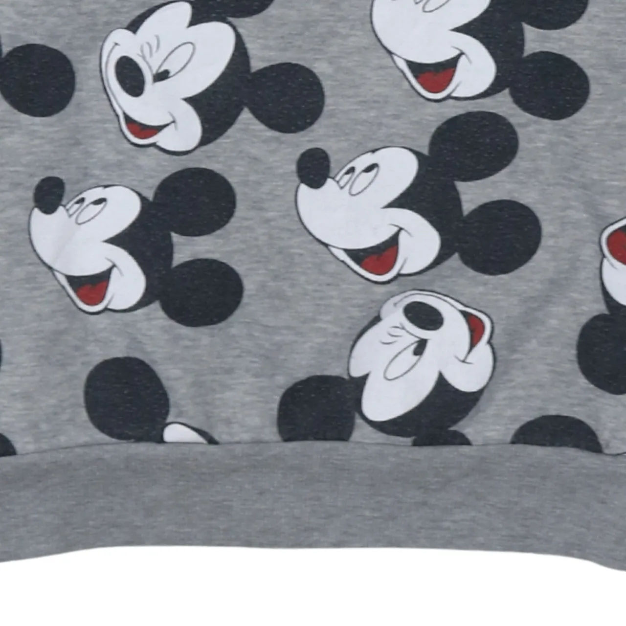Disney Grey Sweatshirt Women’s Large All Over Mickey Mouse Printed Fleece Pullover Top sold by Vintage Club product image thumbnail 4