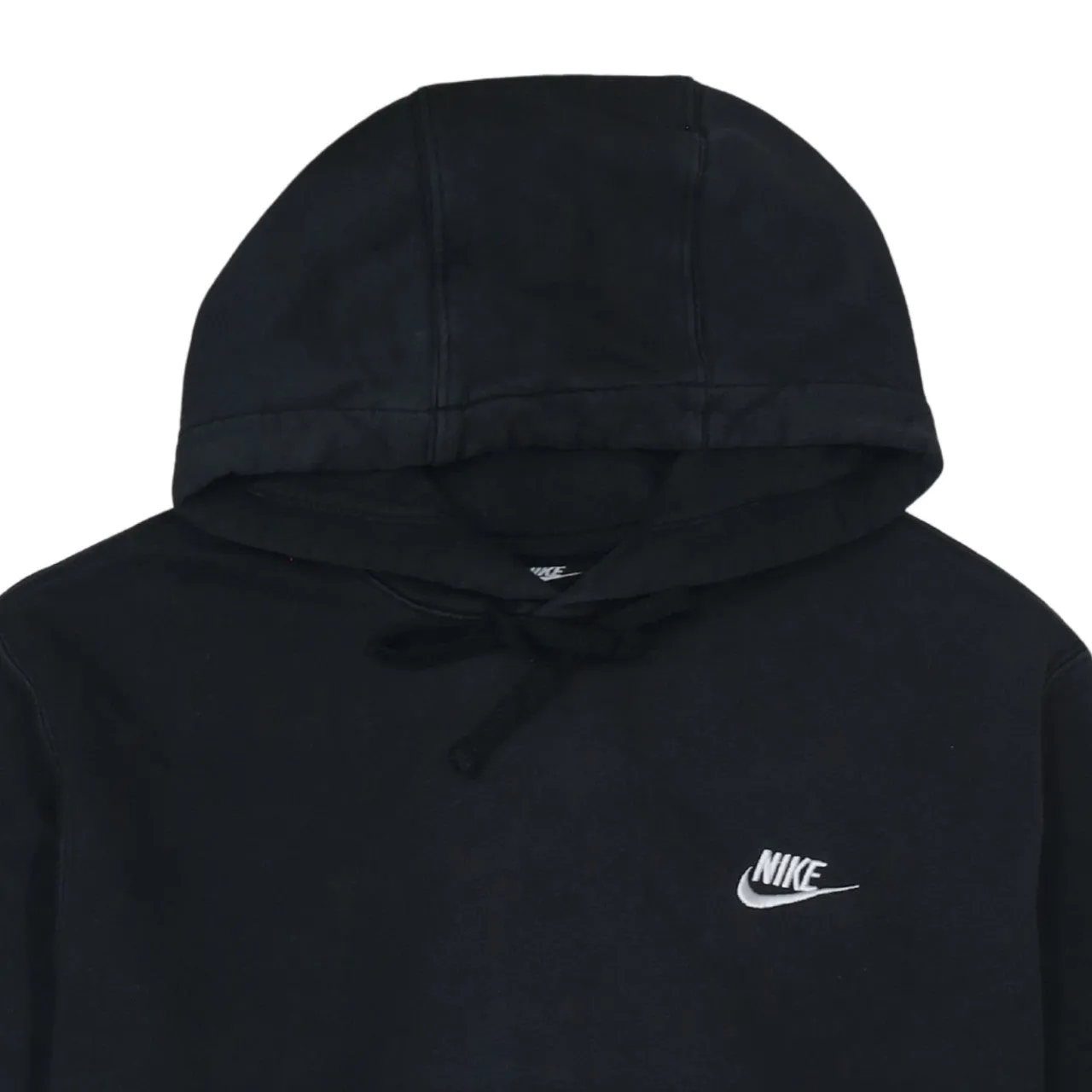 Nike Black Hoodie Men’s Medium Embroidered Swoosh Front Pocket Pullover Sweatshirt sold by Vintage Club product image thumbnail 3