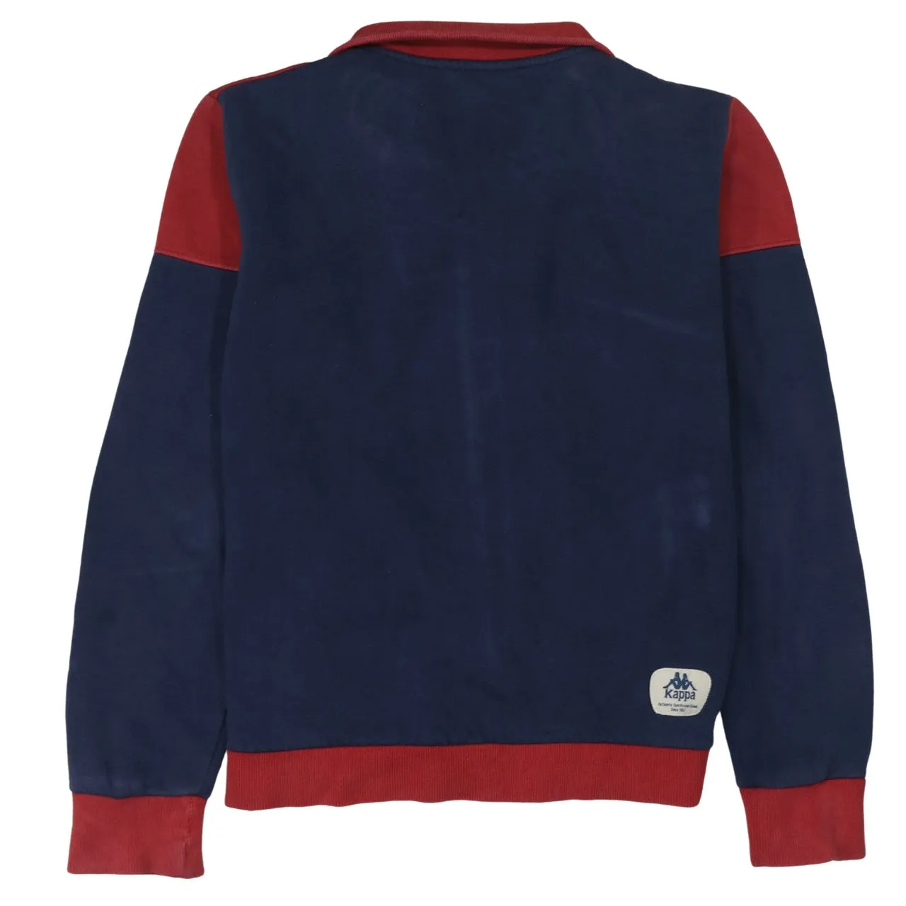 Kappa Navy Red Jacket Men's Medium Embroidered Logos Zip Front Ribbed Hem Track Top sold by Vintage Club product image thumbnail 2