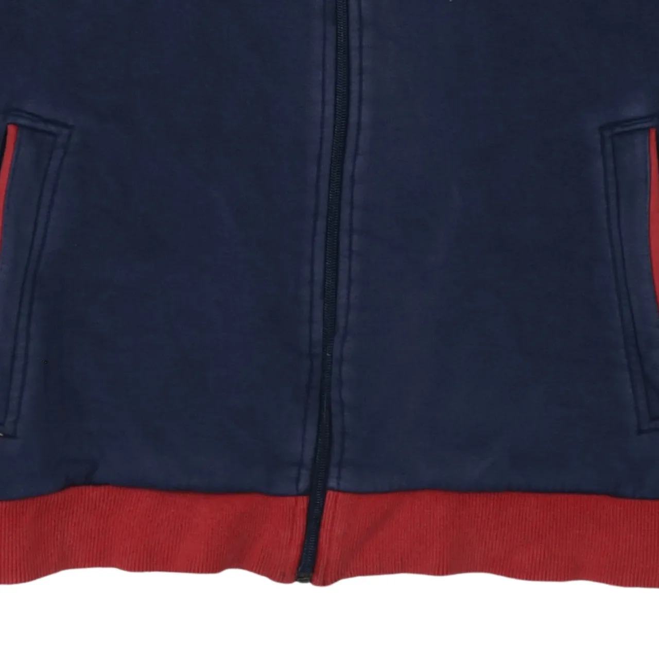 Kappa Navy Red Jacket Men's Medium Embroidered Logos Zip Front Ribbed Hem Track Top sold by Vintage Club product image thumbnail 4
