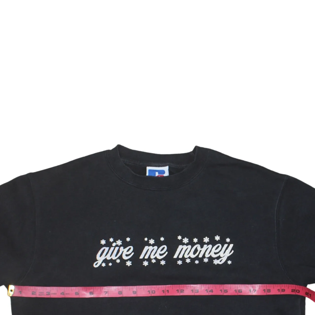 Russell Athletic Black Sweatshirt Men's Small Printed Slogan Crewneck Pullover Fleece Top sold by Vintage Club product image thumbnail 5