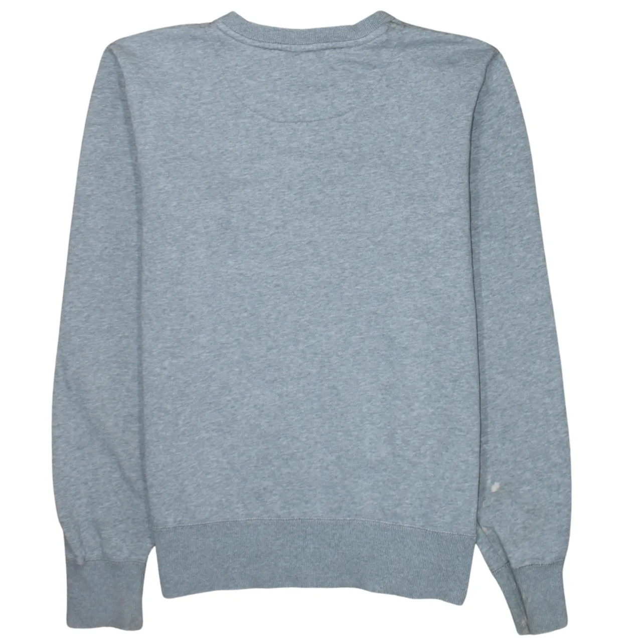 Nike Grey Sweatshirt Men's Medium Embroidered Swoosh Logo Ribbed Cuffs Crewneck Pullover sold by Vintage Club product image thumbnail 2