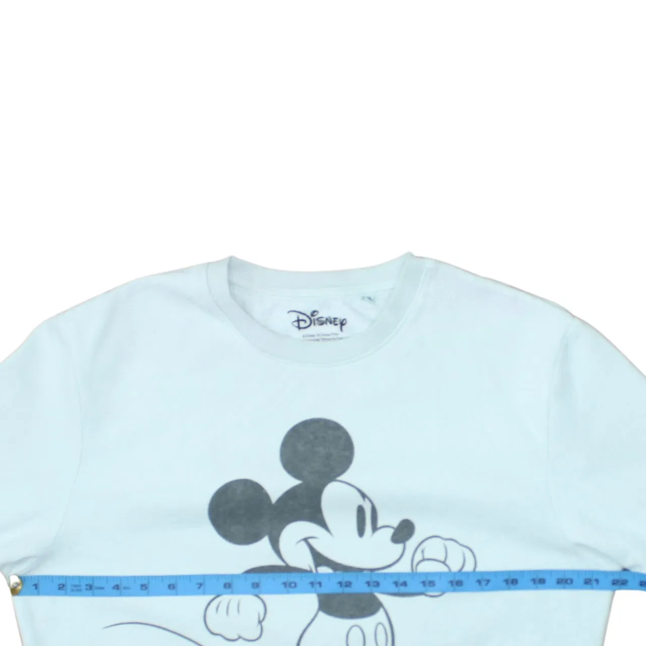 Disney White Mickey Mouse Sweatshirt Women’s Large Printed Graphic Crewneck Pullover Top sold by Vintage Club product image thumbnail 5