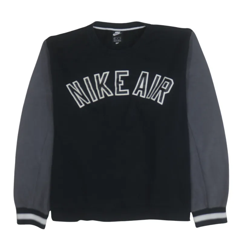 Nike Black Grey Sweatshirt Men's XXLarge NIKE AIR Printed Logo Crewneck Pullover Top sold by Vintage Club
