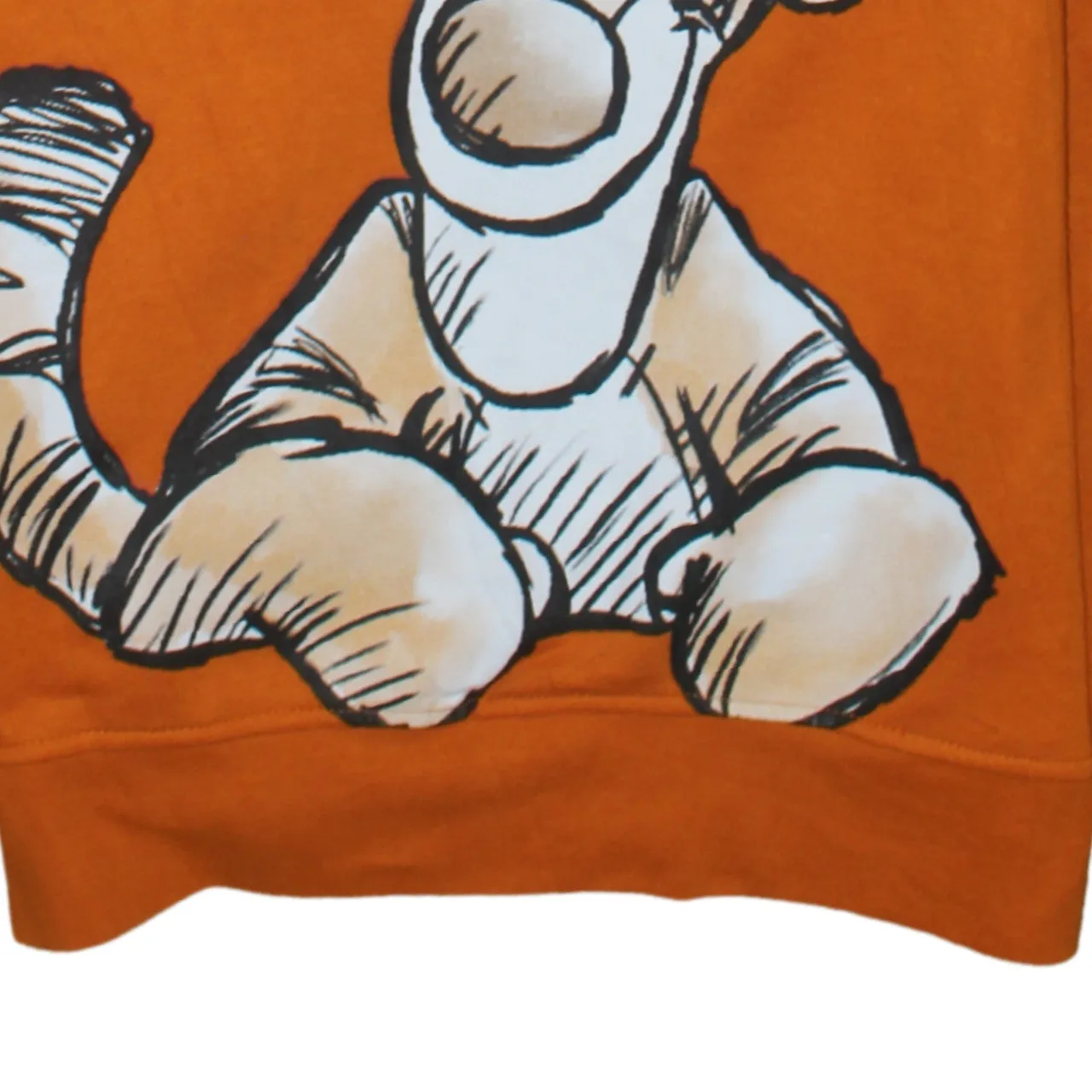 Disney Orange Hoodie Women’s XSmall Printed Winnie The Pooh Tigger Graphic Pullover Sweatshirt sold by Vintage Club product image thumbnail 4