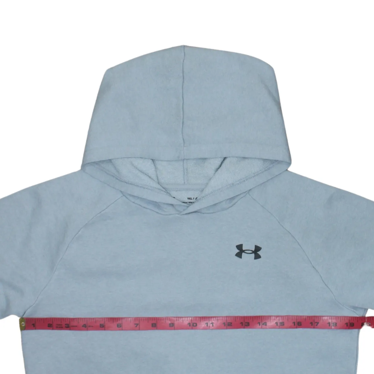 Under Armour Light Blue Hoodie Men’s XLarge Printed Chest Logo Front Pocket Pullover Sweatshirt sold by Vintage Club product image thumbnail 5