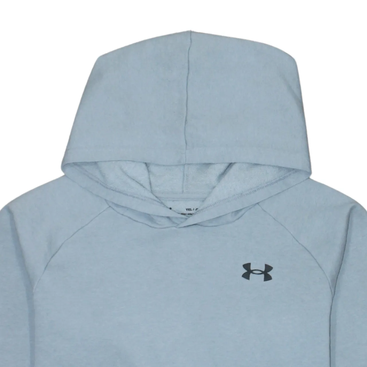 Under Armour Light Blue Hoodie Men’s XLarge Printed Chest Logo Front Pocket Pullover Sweatshirt sold by Vintage Club product image thumbnail 3