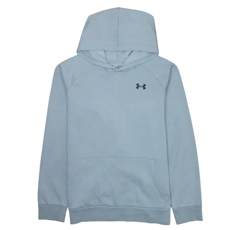 Under Armour Light Blue Hoodie Men’s XLarge Printed Chest Logo Front Pocket Pullover Sweatshirt made by Under Armour
