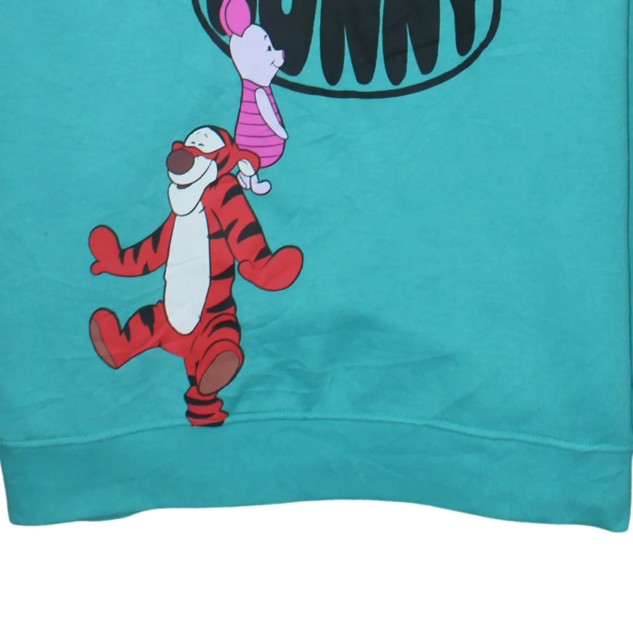 Disney Teal Hoodie Women’s Large Printed Winnie The Pooh Hunny Pot Pullover Sweatshirt sold by Vintage Club product image thumbnail 4