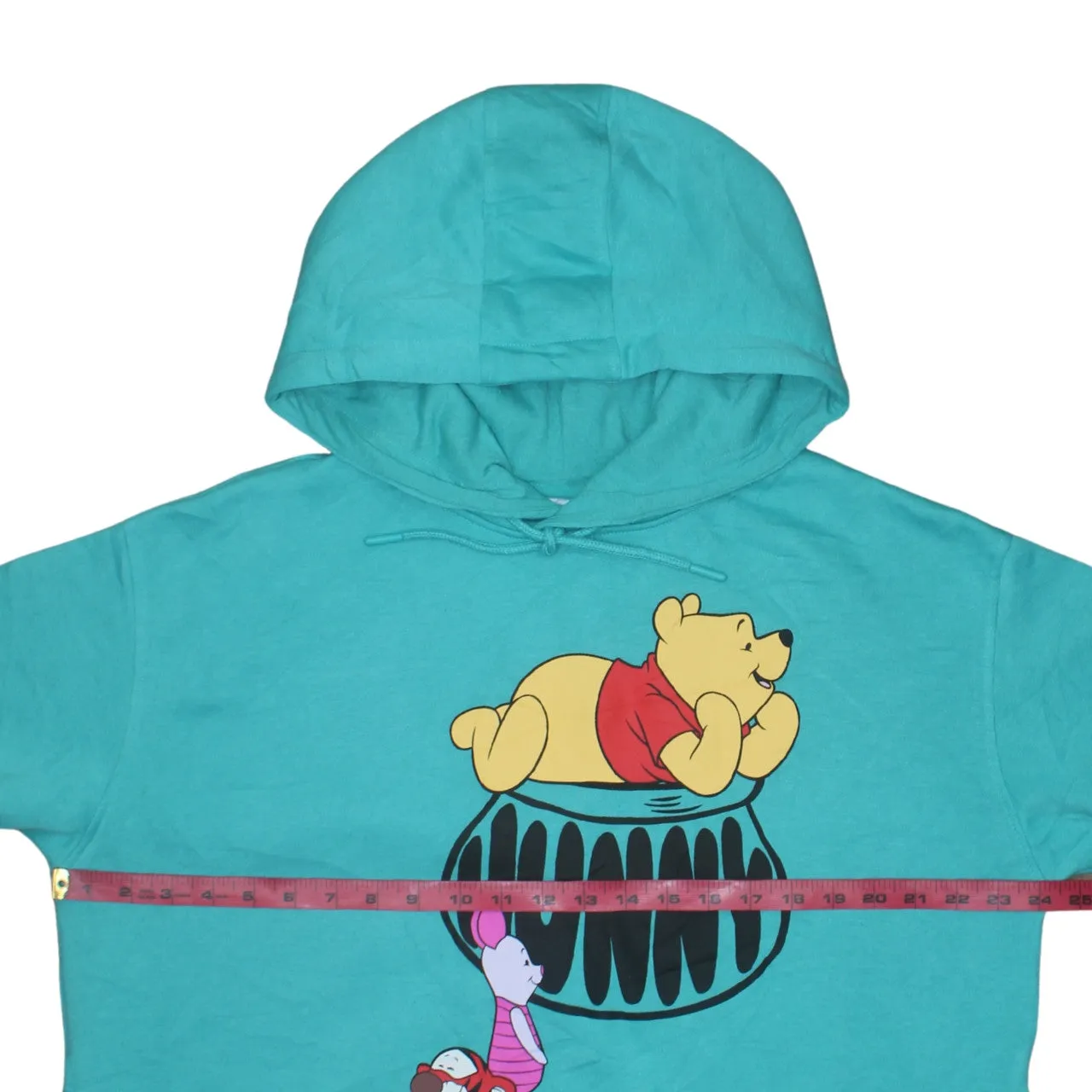 Disney Teal Hoodie Women’s Large Printed Winnie The Pooh Hunny Pot Pullover Sweatshirt sold by Vintage Club product image thumbnail 5