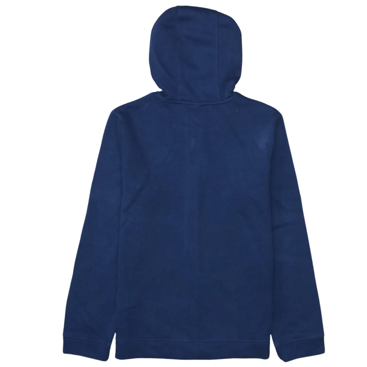 Nike Navy Blue Zip Hoodie Women’s Small Embroidered Swoosh Split Pocket Fleece Sweatshirt sold by Vintage Club product image thumbnail 2