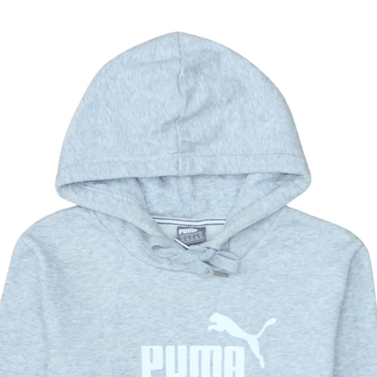 Puma Light Grey Hoodie Women’s XXLarge Printed Logo Drawstring Pullover Sweatshirt sold by Vintage Club product image thumbnail 3