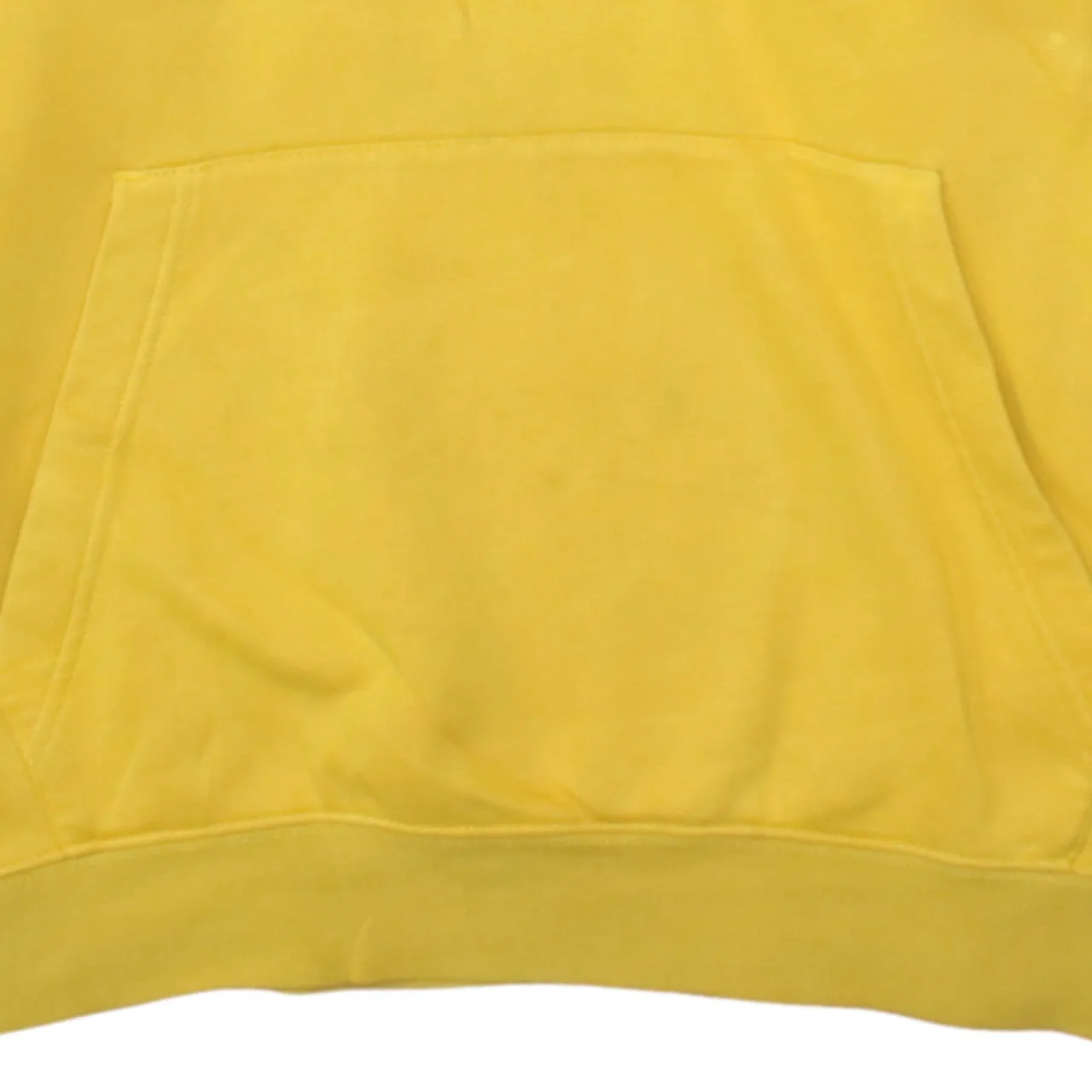 Nike Yellow Pullover Hoodie Men’s Large Embroidered Chest Logo Front Pocket Sweatshirt sold by Vintage Club product image thumbnail 4