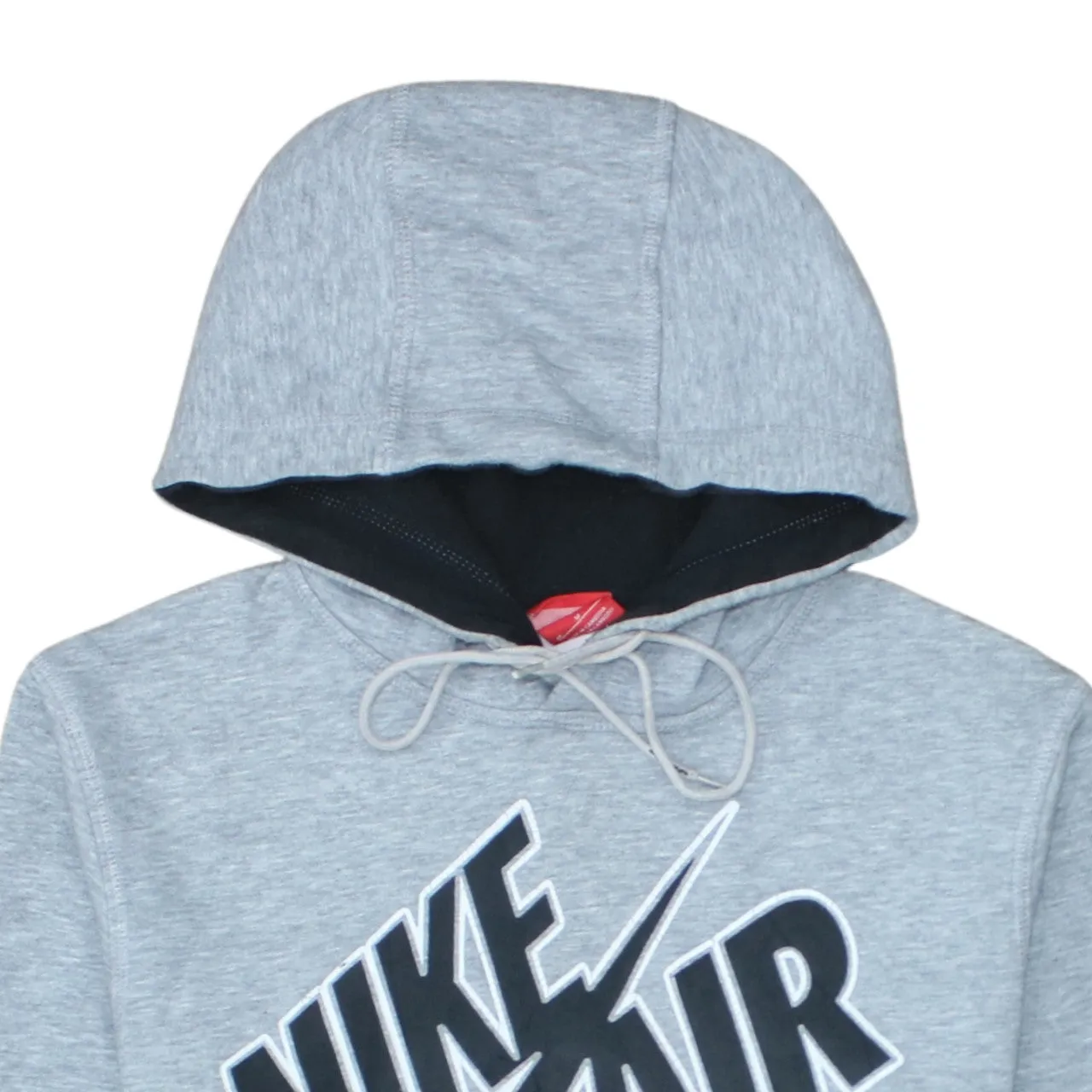 Nike Grey Hoodie Men's Medium Printed Nike Air Logo Front Pocket Pullover Sweatshirt sold by Vintage Club product image thumbnail 3