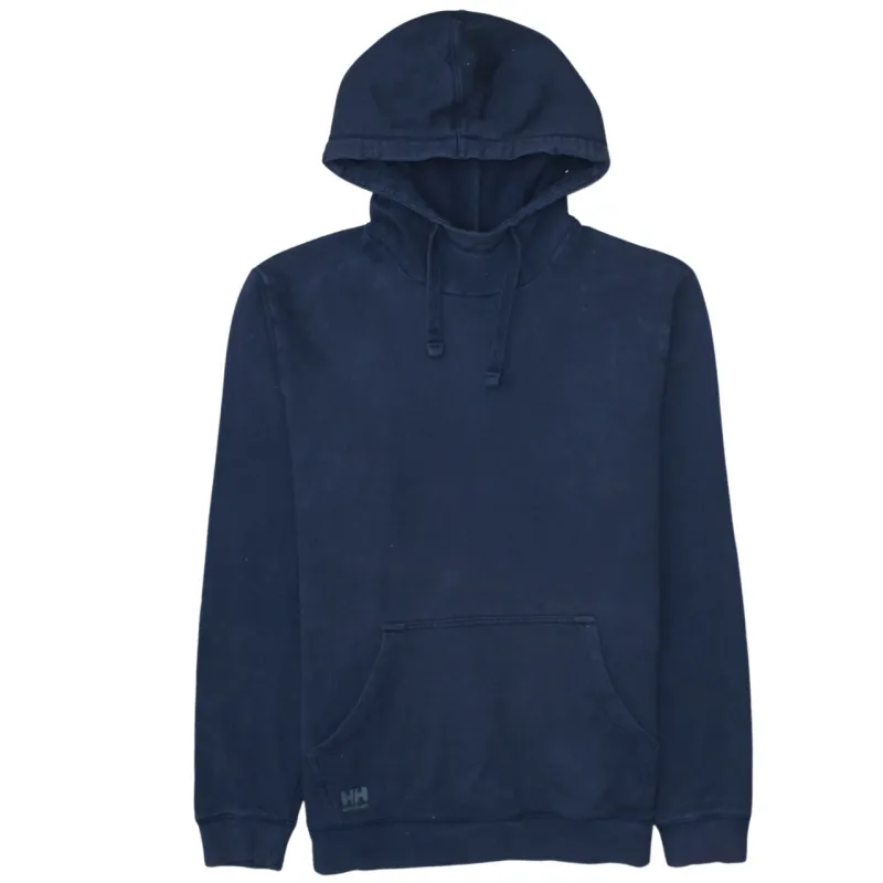 Helly Hansen Navy Blue Hoodie Men's Large Embroidered HH Logo Front Pocket Pullover Sweatshirt made by Helly Hansen