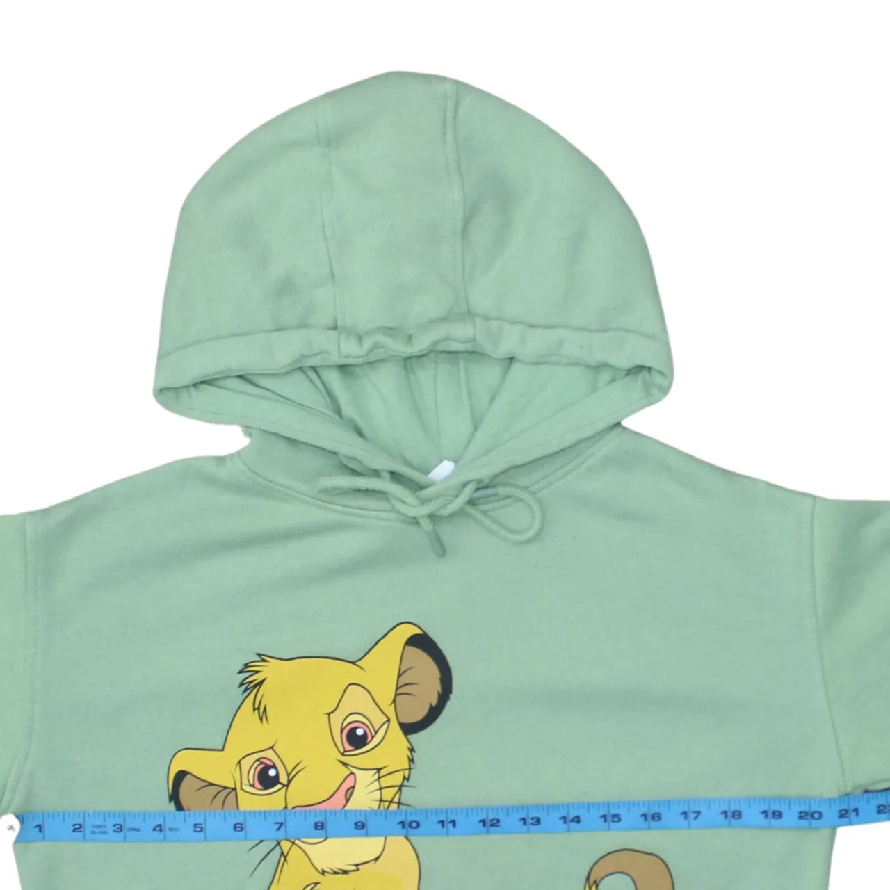 Disney Mint Green Hoodie Women’s XSmall Printed Simba Graphic Pullover Sweatshirt sold by Vintage Club product image thumbnail 5