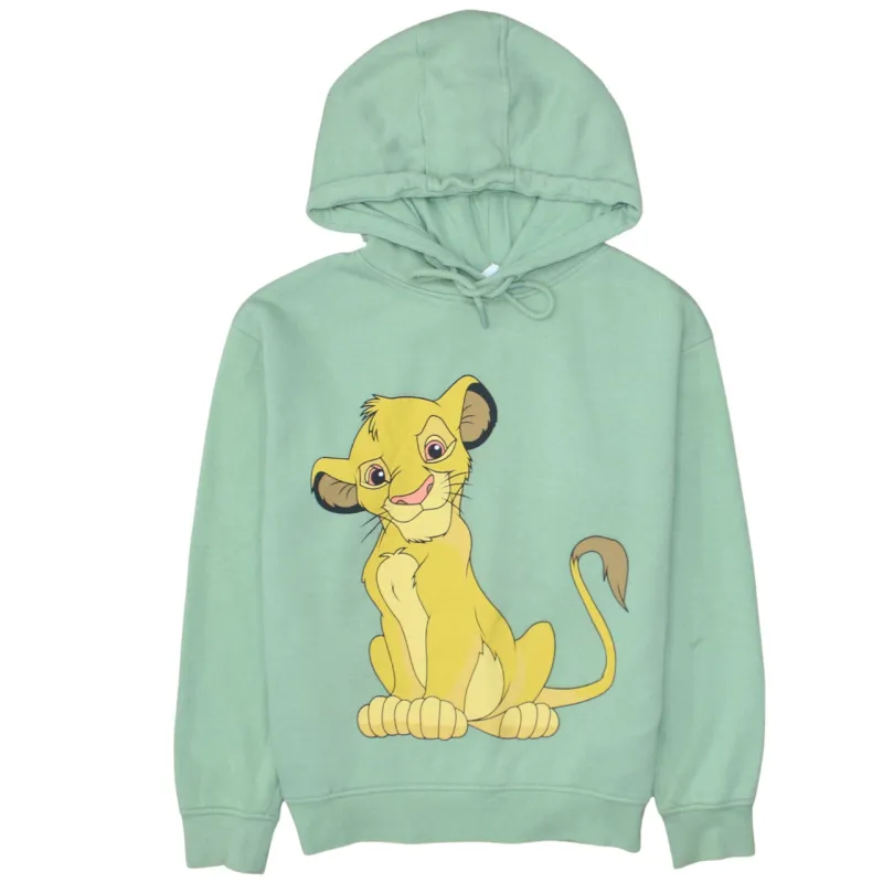Disney Mint Green Hoodie Women’s XSmall Printed Simba Graphic Pullover Sweatshirt made by Disney