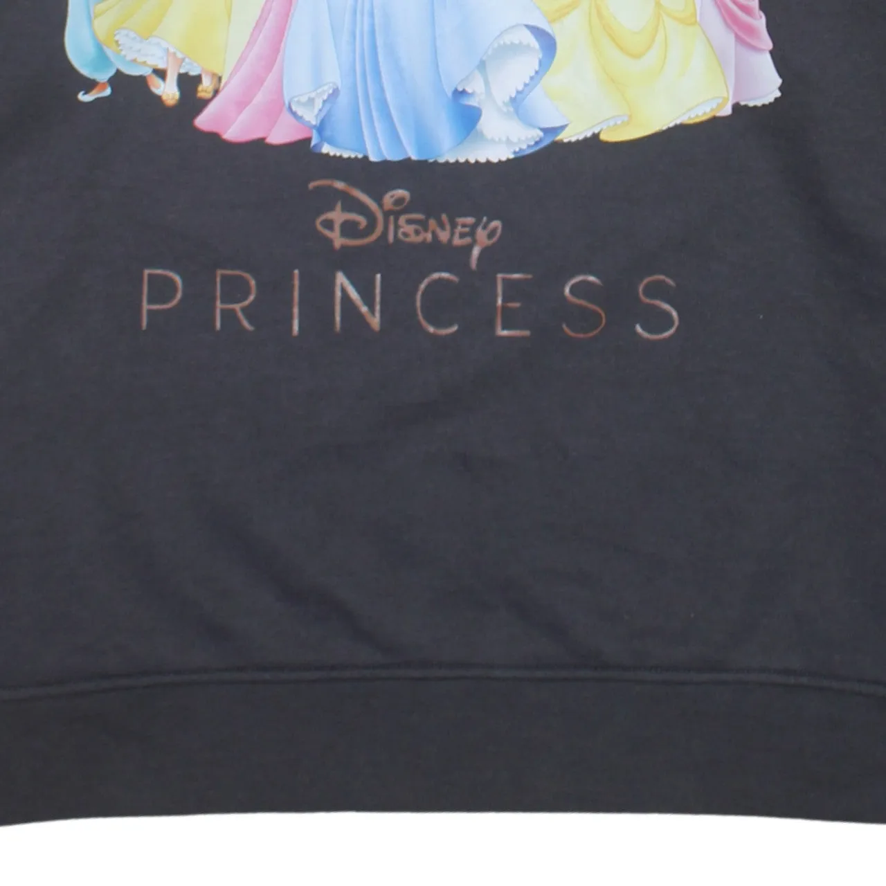 Primark Black Disney Princess Sweatshirt Women's Small Printed Graphic Crewneck Pullover Top sold by Vintage Club product image thumbnail 4