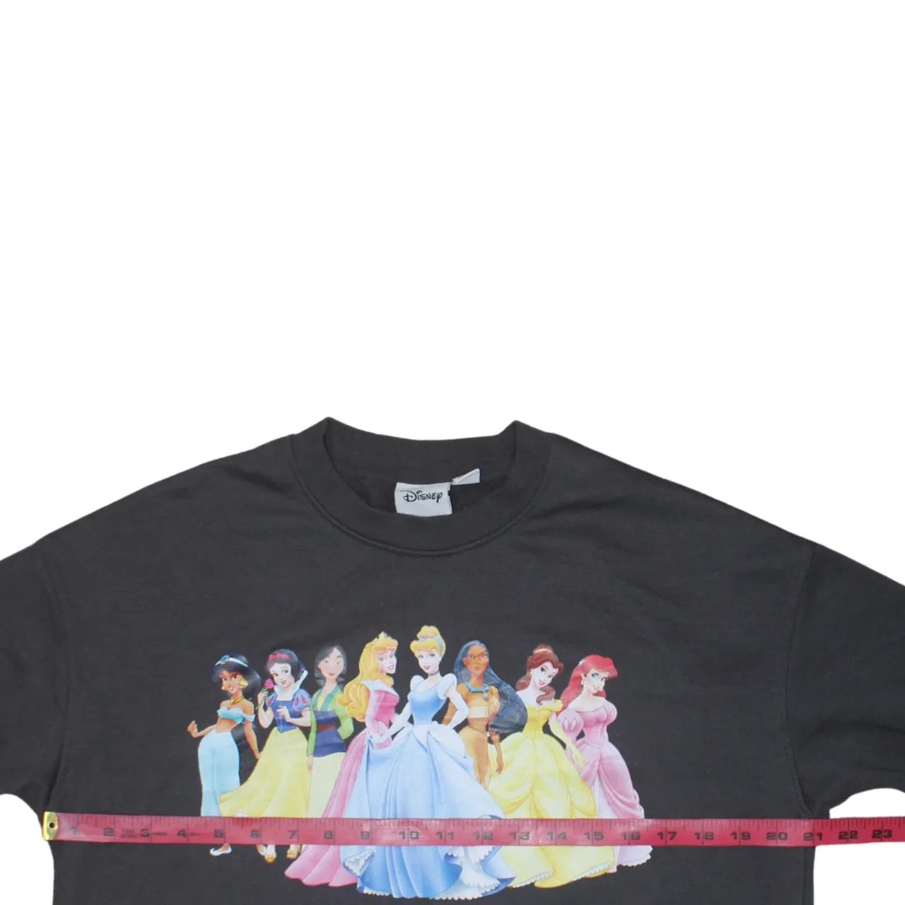 Primark Black Disney Princess Sweatshirt Women's Small Printed Graphic Crewneck Pullover Top sold by Vintage Club product image thumbnail 5