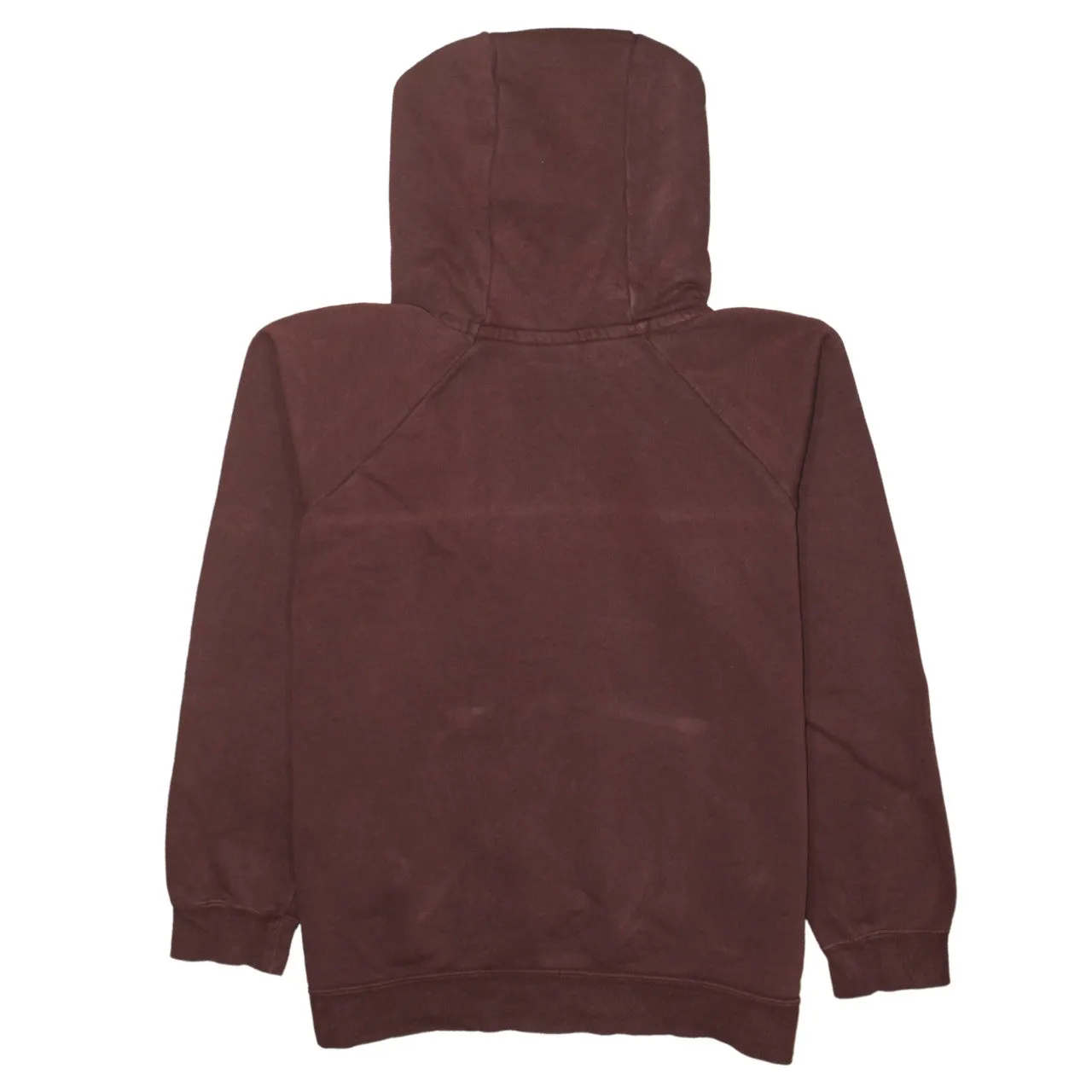 Nike Burgundy Red Hoodie Women’s Large Embroidered Swoosh Front Pocket Pullover Sweatshirt sold by Vintage Club product image thumbnail 2