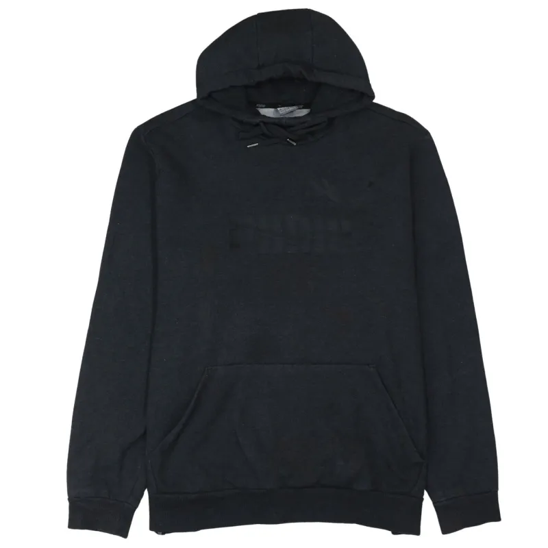 Puma Black Hoodie Women’s XXLarge Embossed Logo Drawstring Hood Front Pocket Sweatshirt sold by Vintage Club