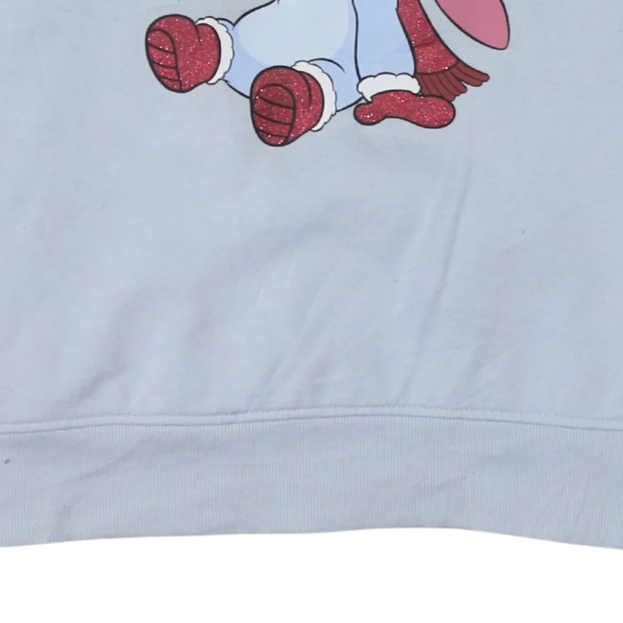 Primark Light Blue Sweatshirt Women’s XSmall Printed Stitch Christmas Graphic Pullover Top sold by Vintage Club product image thumbnail 4