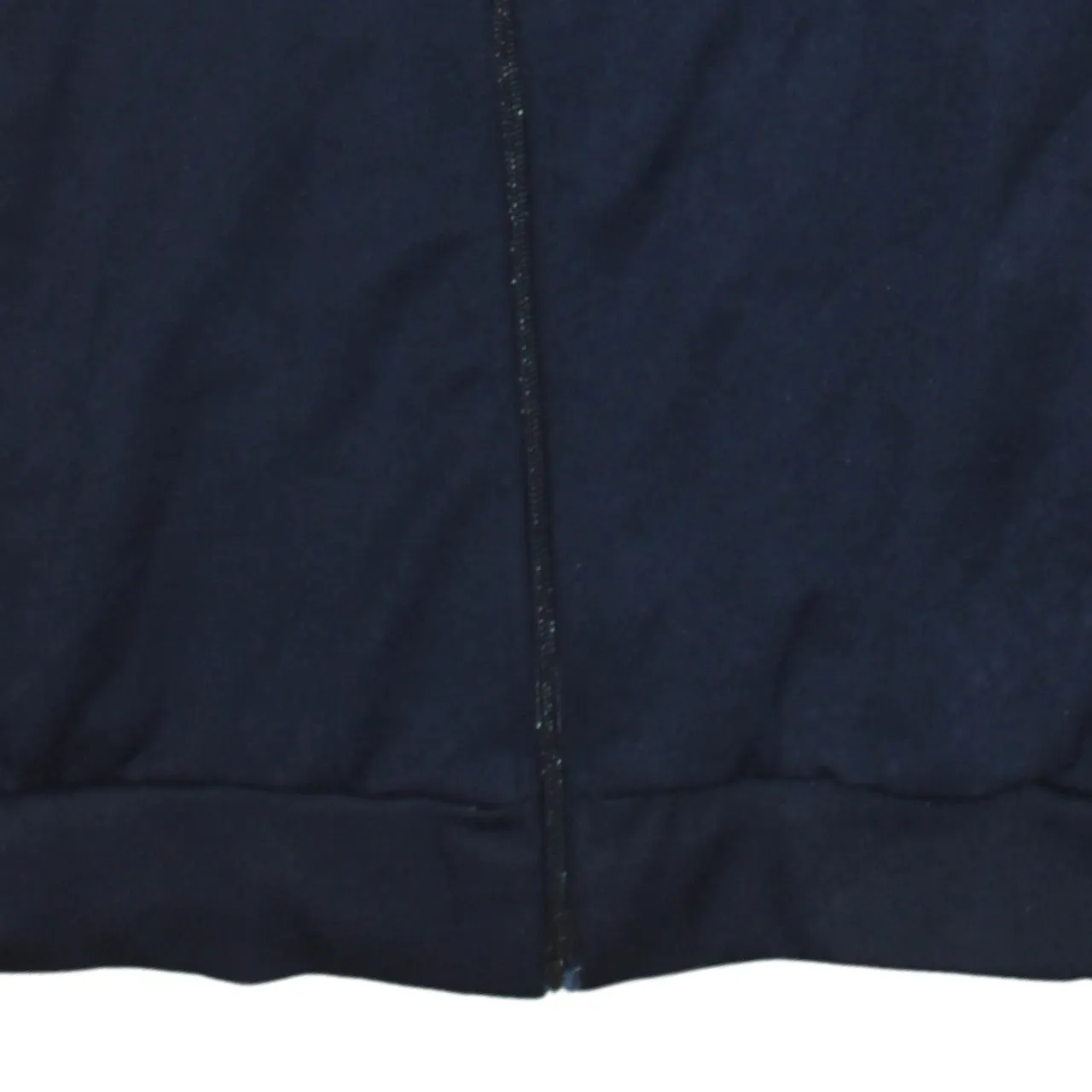 Adidas Navy Blue Track Jacket Men's Small Red Three Stripe Sleeves Embroidered Trefoil Zip Top sold by Vintage Club product image thumbnail 4