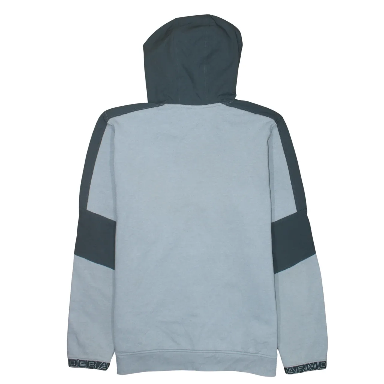 Under Armour Grey Full Zip Hoodie Women’s Large Printed Logo Contrast Panels Sweatshirt sold by Vintage Club product image thumbnail 2