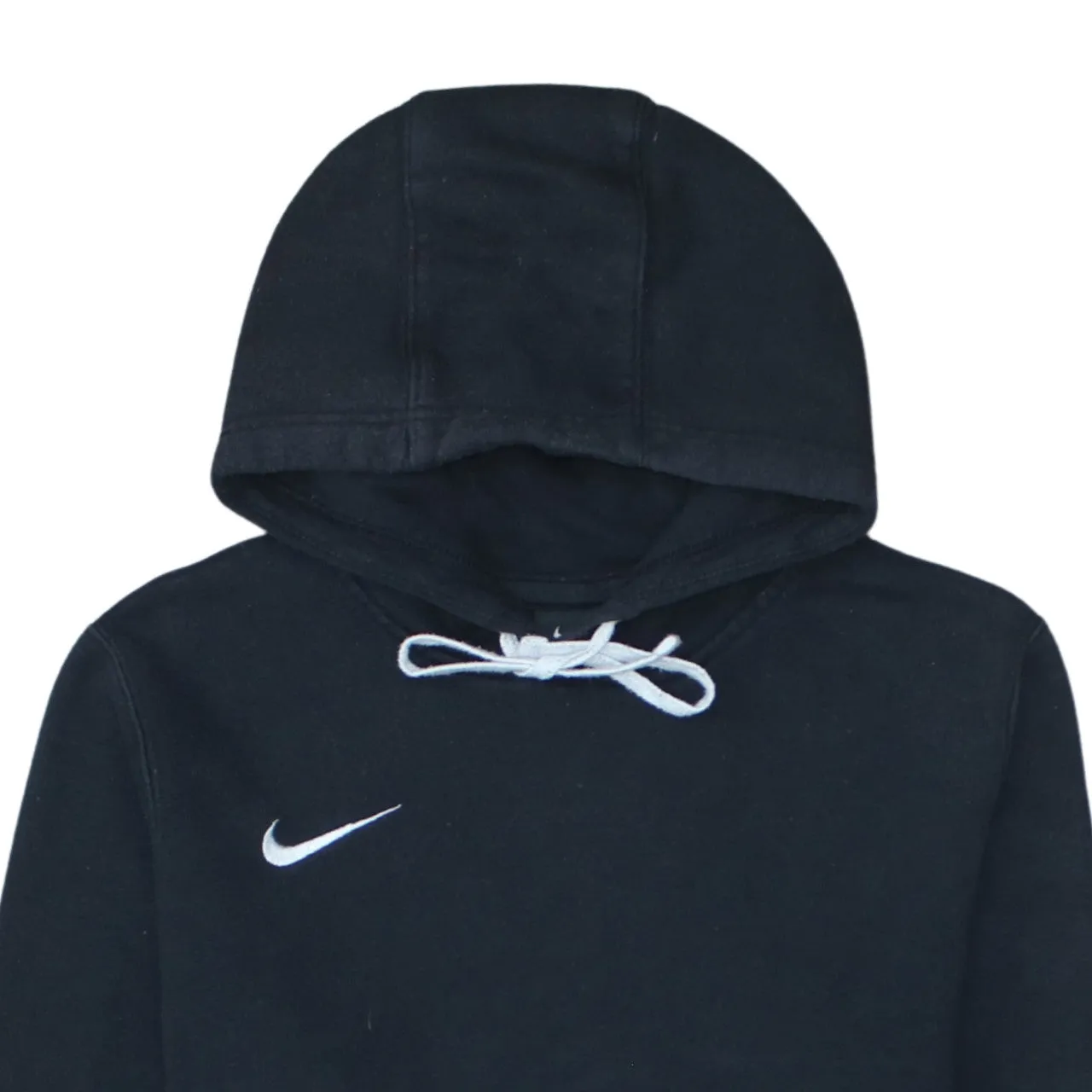 Nike Black Hoodie Men’s Small Embroidered Swoosh Drawstring Hood Front Pouch Pullover sold by Vintage Club product image thumbnail 3