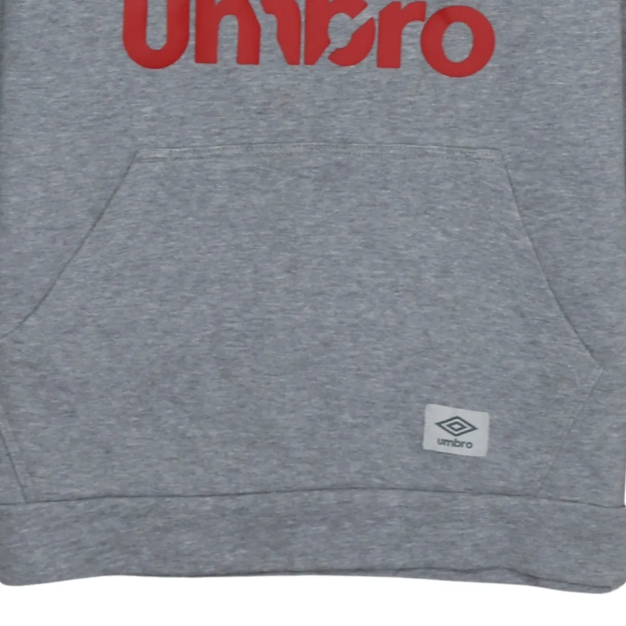 Umbro Grey Hoodie Women’s Small Printed Logo Front Pouch Fleece Pullover Sweatshirt sold by Vintage Club product image thumbnail 4