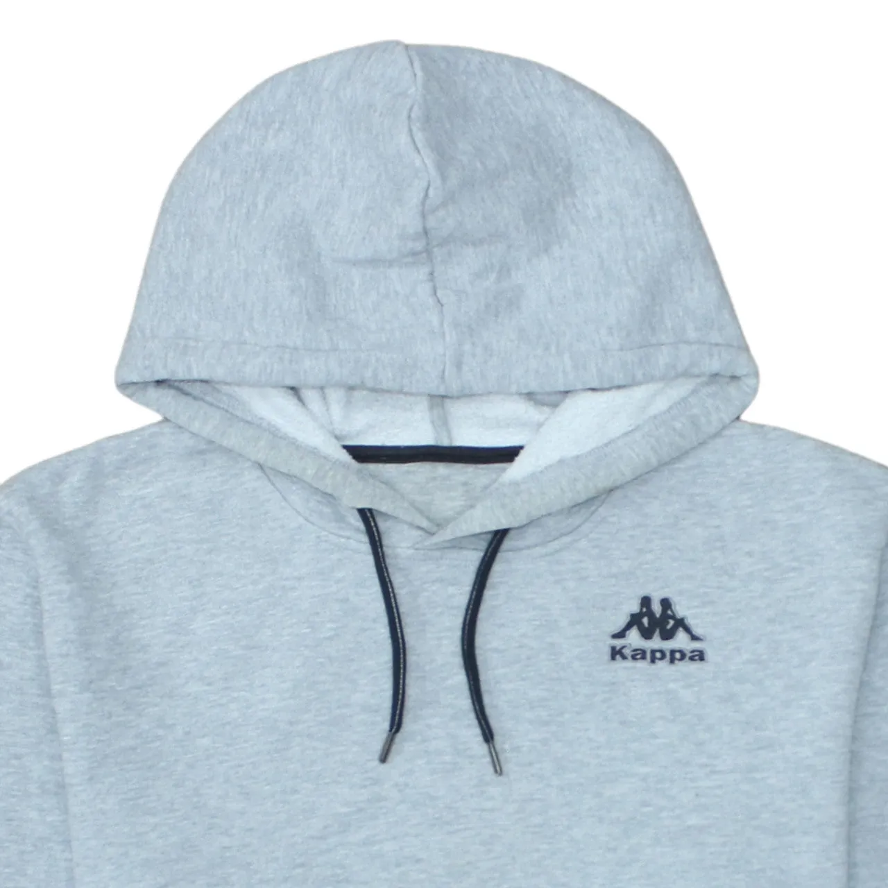 Kappa Light Grey Hoodie Men's Medium Embroidered Chest Logo Drawstring Pullover Sweatshirt sold by Vintage Club product image thumbnail 3