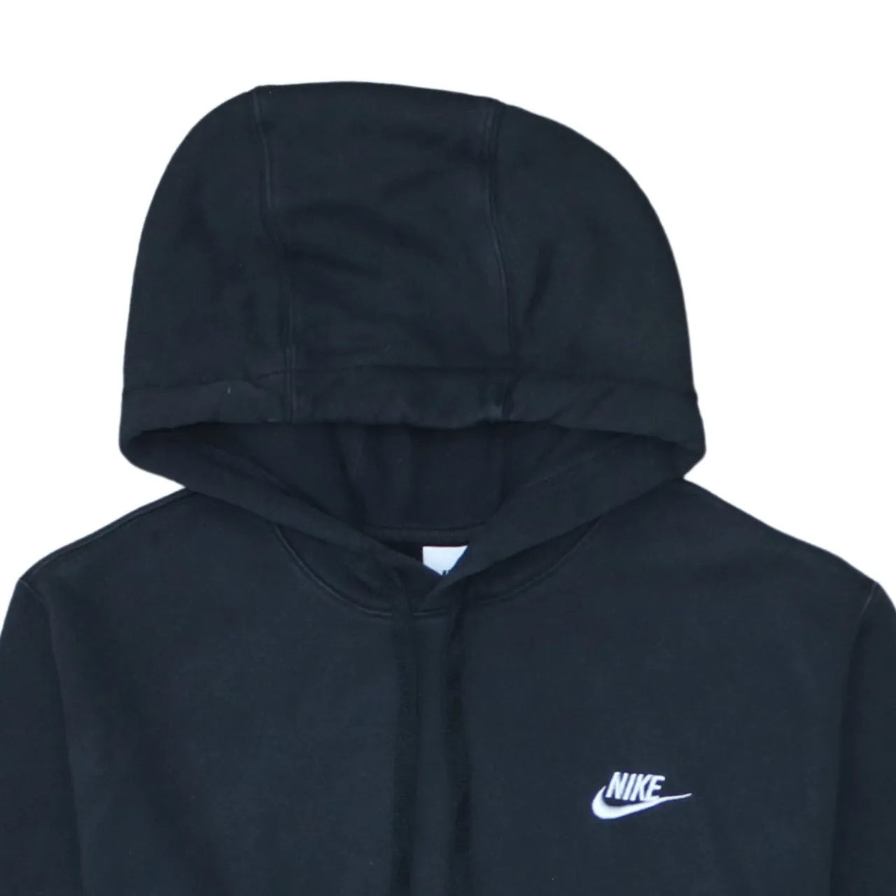 Nike Black Hoodie Men’s Small Embroidered Swoosh Logo Front Pocket Pullover Sweatshirt sold by Vintage Club product image thumbnail 3