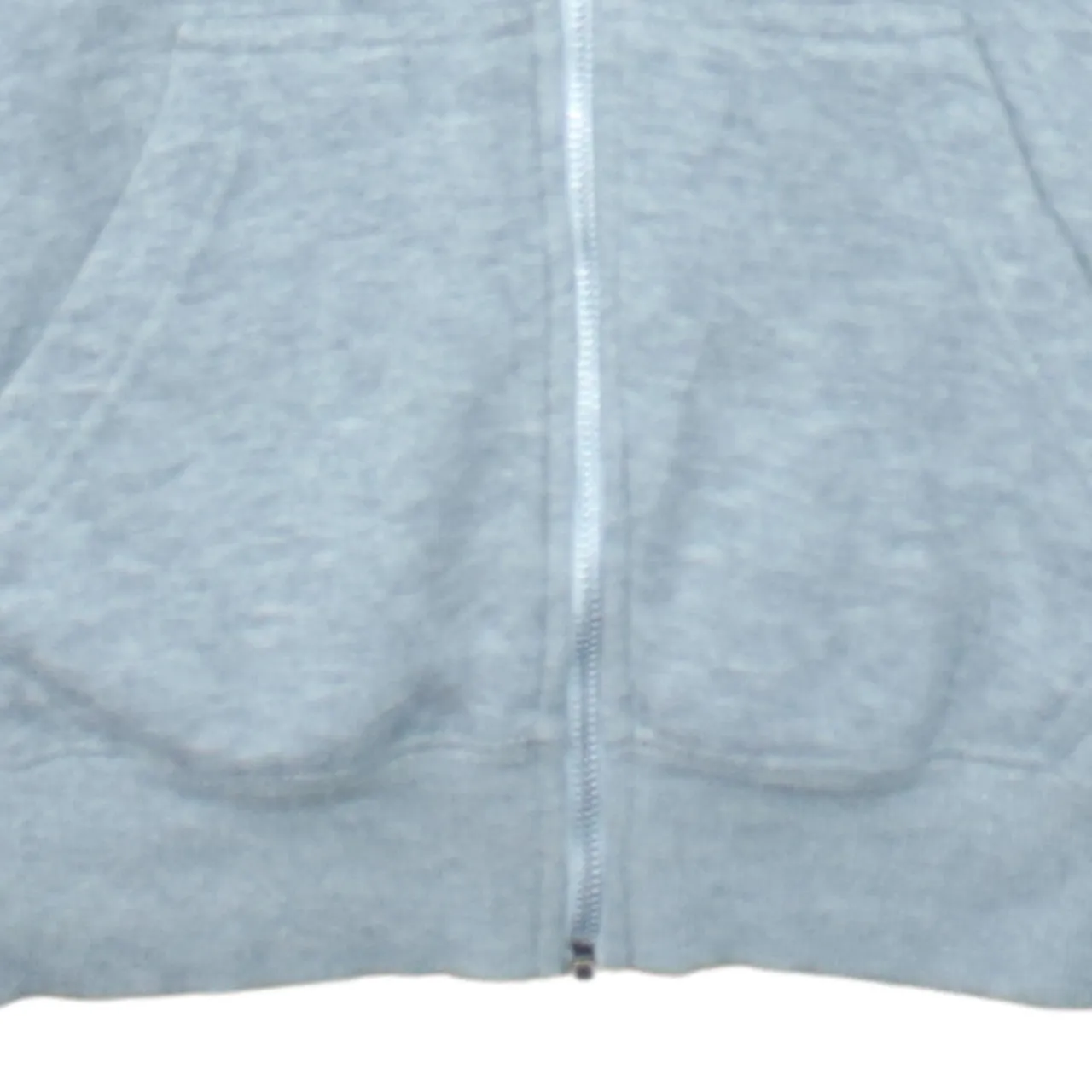 HUGO BOSS Light Grey Zip Hoodie Women’s XLarge Embroidered Chest Logo Split Pockets Sweatshirt sold by Vintage Club product image thumbnail 4