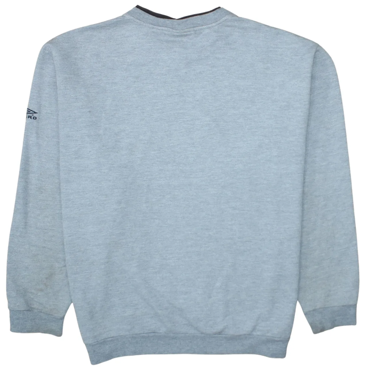 Umbro Grey Sweatshirt Men’s XLarge Embroidered Logo Crewneck Ribbed Cuffs Pullover Top sold by Vintage Club product image thumbnail 2