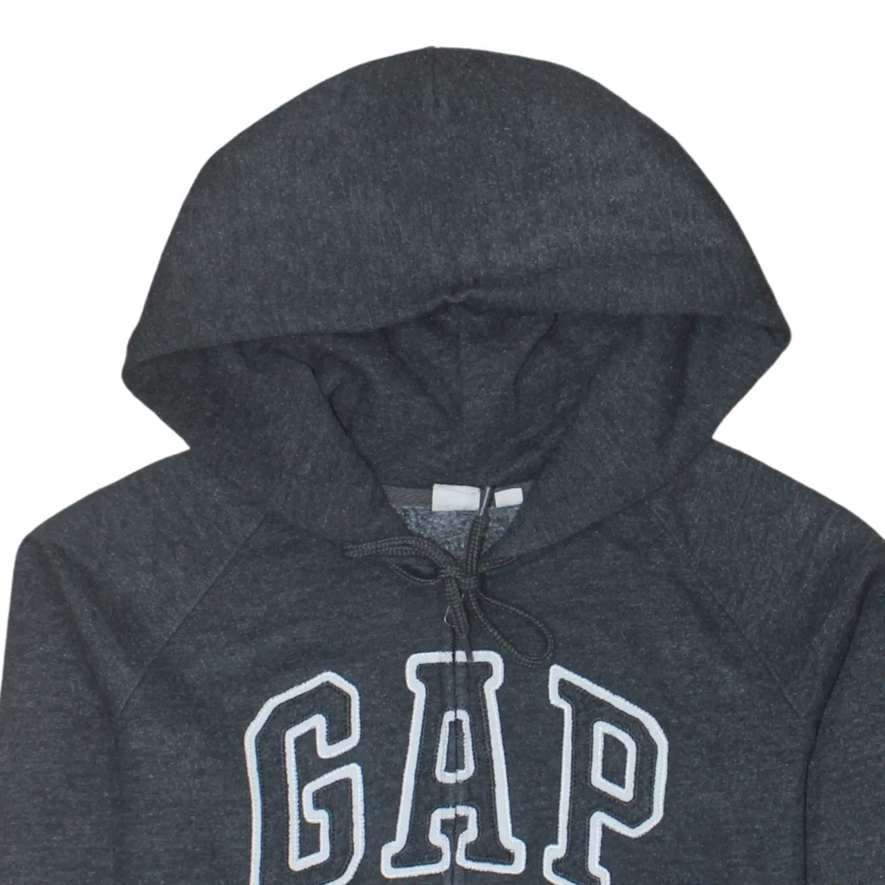 Gap Charcoal Grey Zip Hoodie Women’s Small Embroidered Logo Split Pocket Sweatshirt sold by Vintage Club product image thumbnail 3