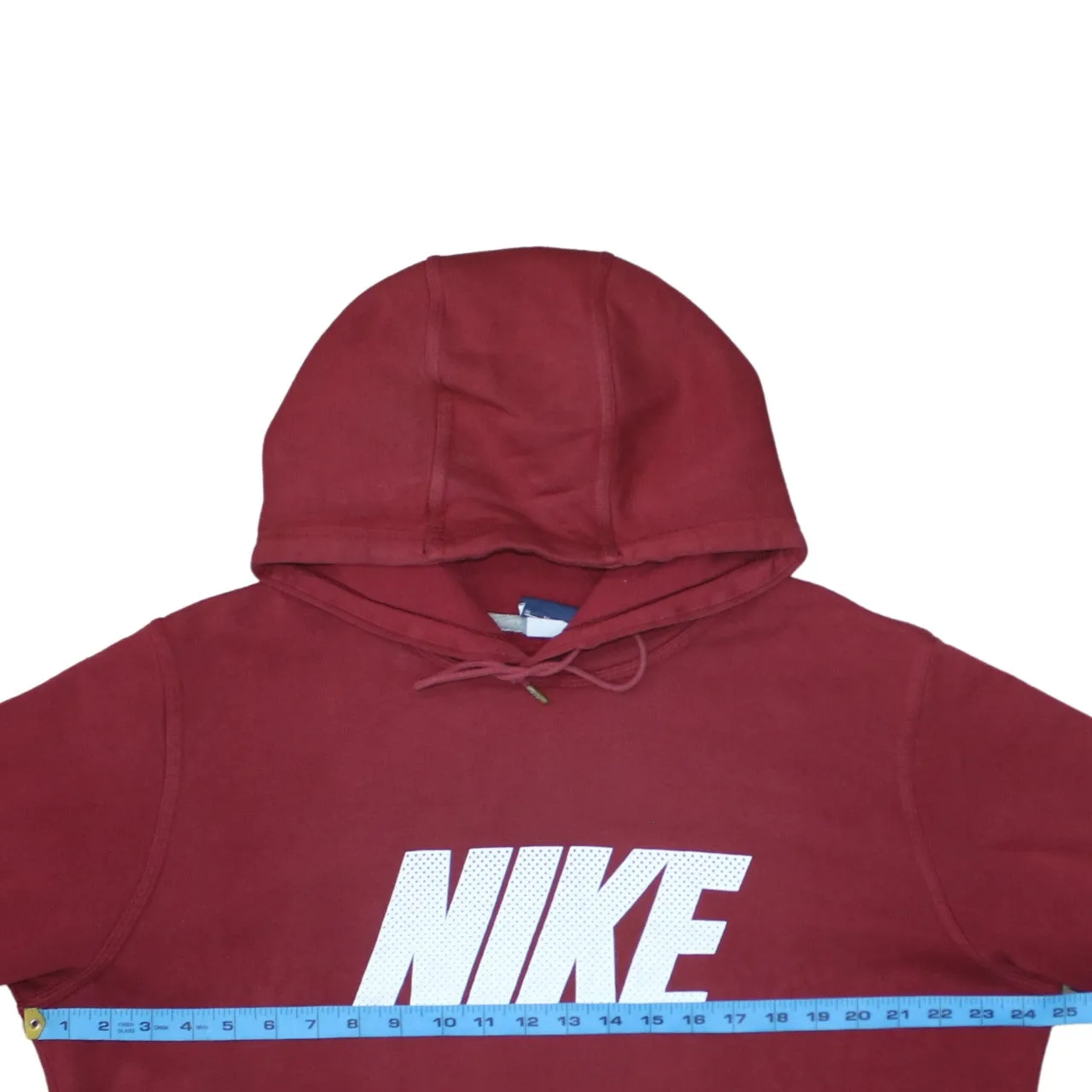 Nike Burgundy Red Hoodie Women’s XLarge Printed Logo Front Pocket Pullover Sweatshirt sold by Vintage Club product image thumbnail 5
