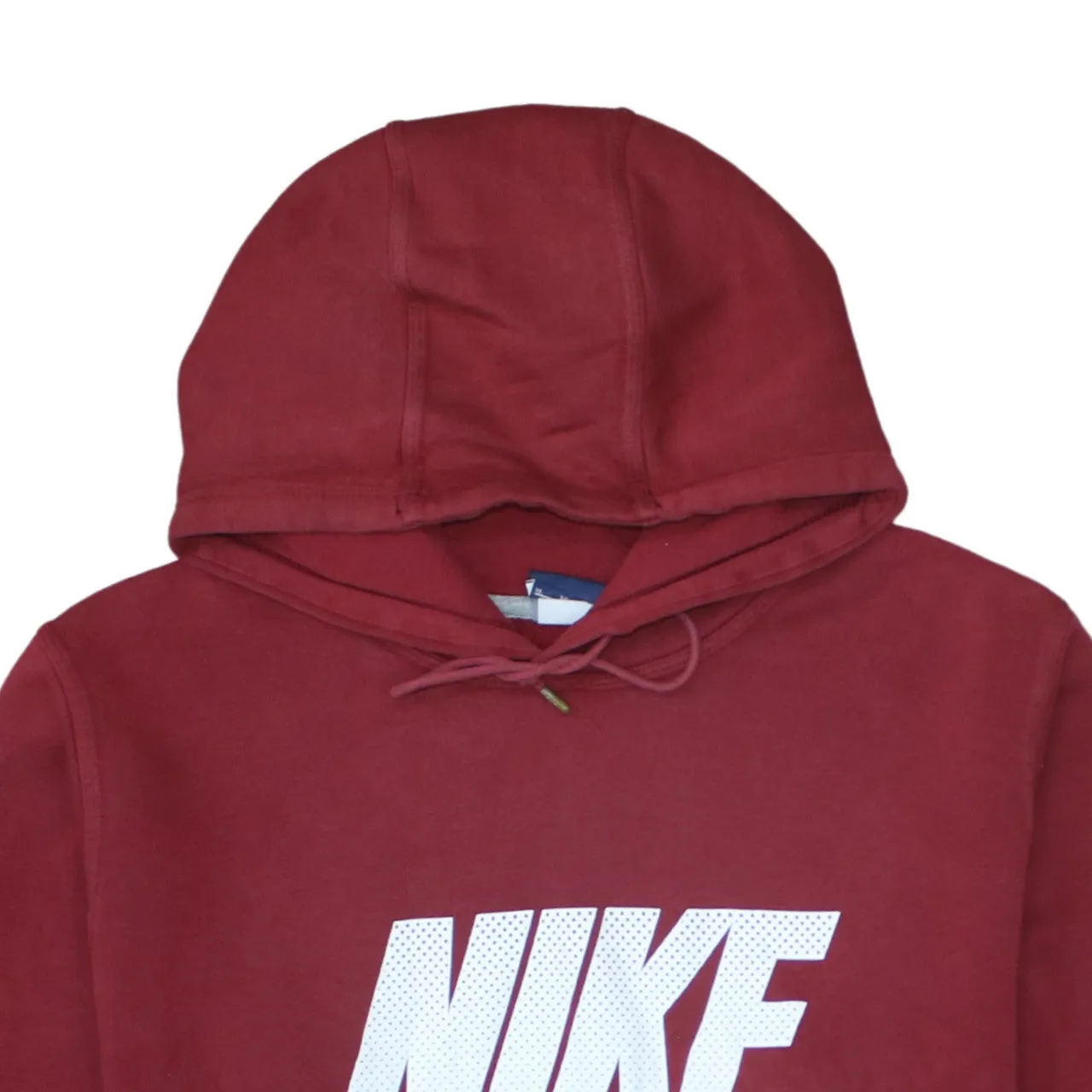 Nike Burgundy Red Hoodie Women’s XLarge Printed Logo Front Pocket Pullover Sweatshirt sold by Vintage Club product image thumbnail 3
