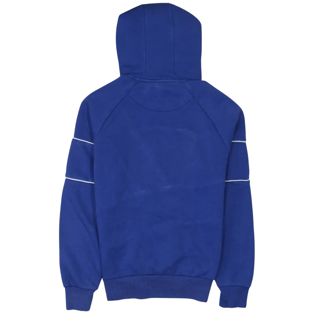 Primark Royal Blue Hoodie Men’s XS Printed Lotto Style Piping Pullover Sweatshirt sold by Vintage Club product image thumbnail 2