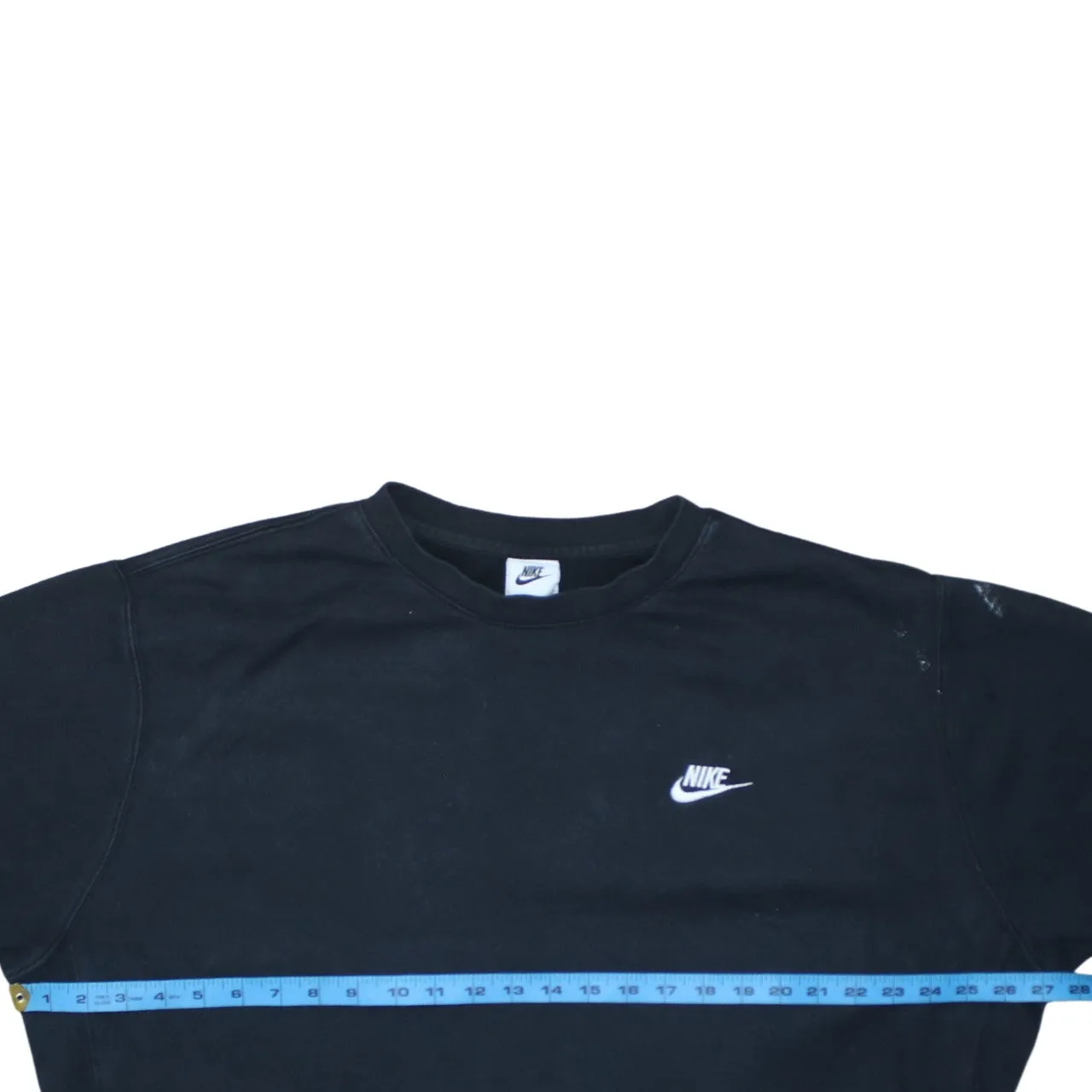Nike Black Sweatshirt Men's XLarge Embroidered Swoosh Logo Crewneck Pullover Fleece Top sold by Vintage Club product image thumbnail 5