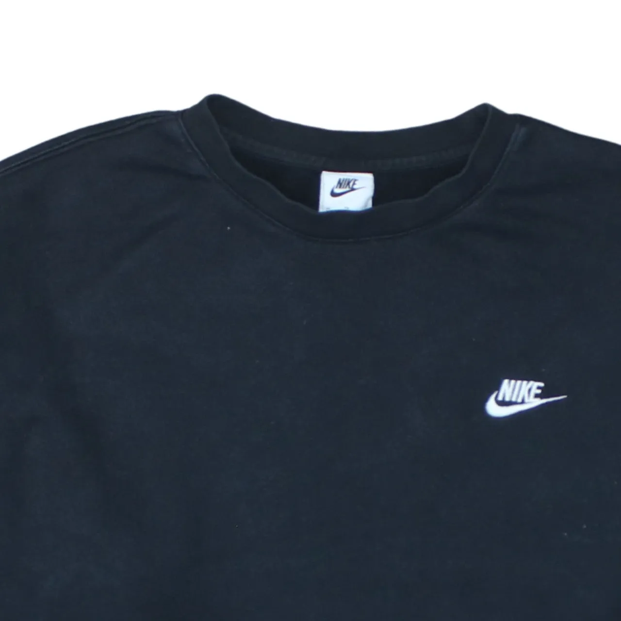 Nike Black Sweatshirt Men's XLarge Embroidered Swoosh Logo Crewneck Pullover Fleece Top sold by Vintage Club product image thumbnail 3