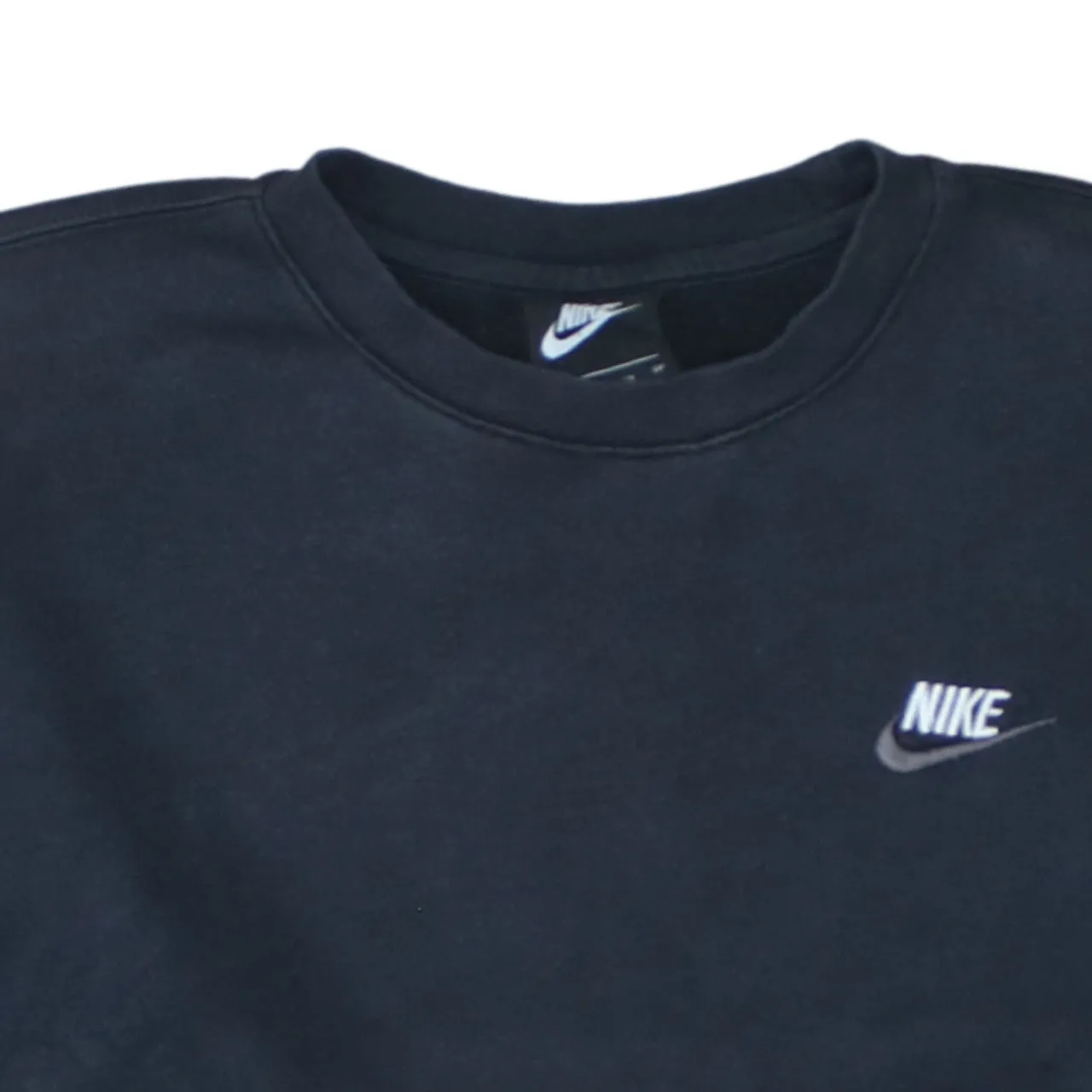 Nike Black Sweatshirt Men's XSmall Embroidered Chest Logo Crewneck Fleece Pullover Top sold by Vintage Club product image thumbnail 3